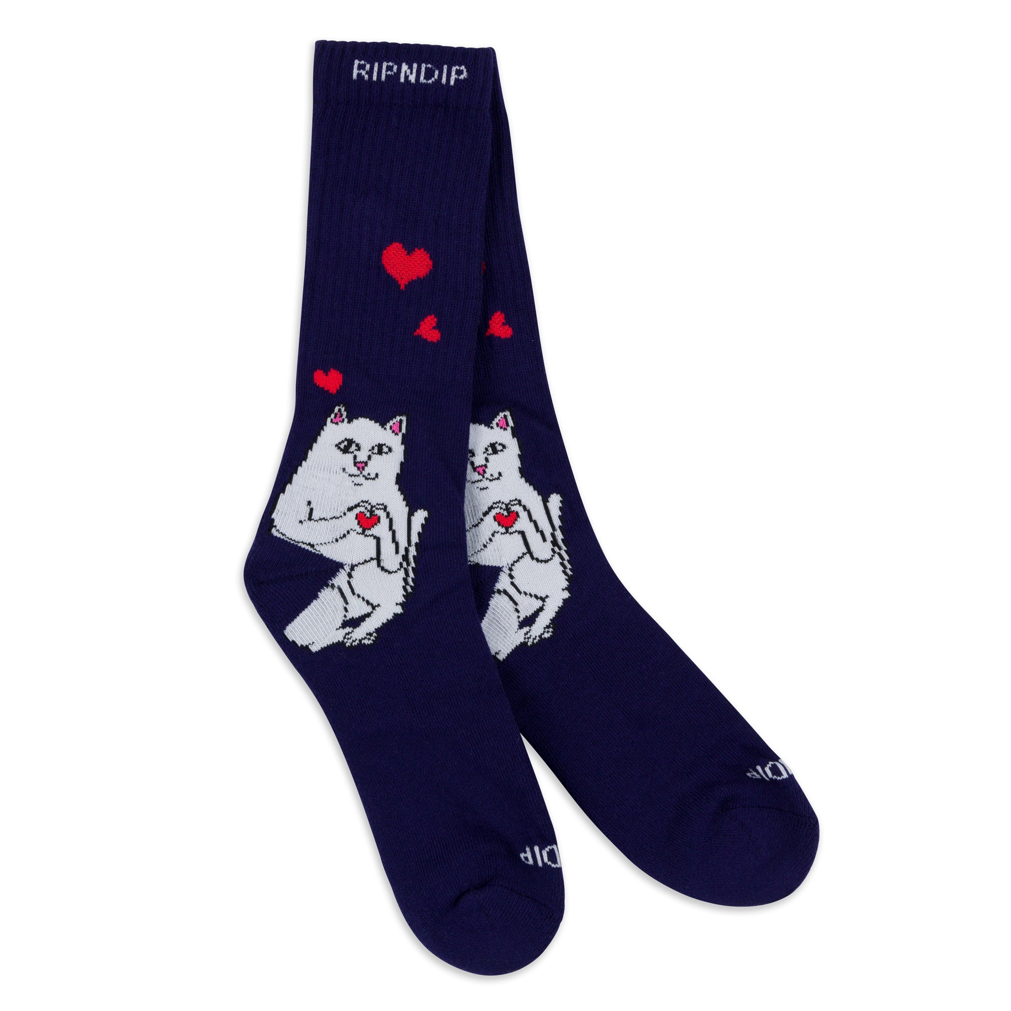 RIPNDIP Nermal Loves Socks (Navy)