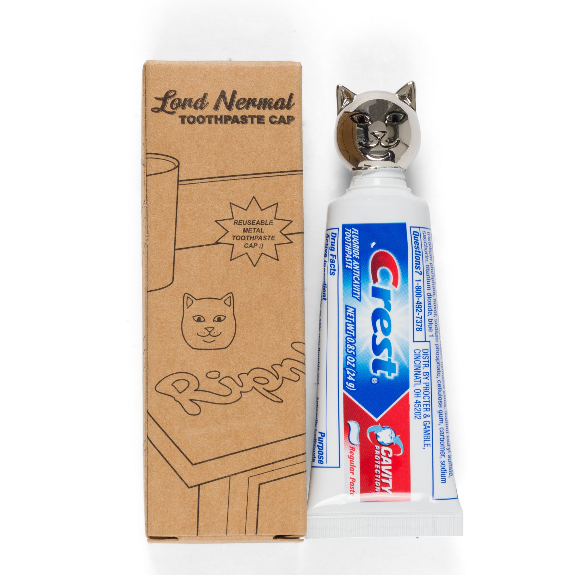RIPNDIP Lord Nermal Metal Toothpaste Cap (Silver)