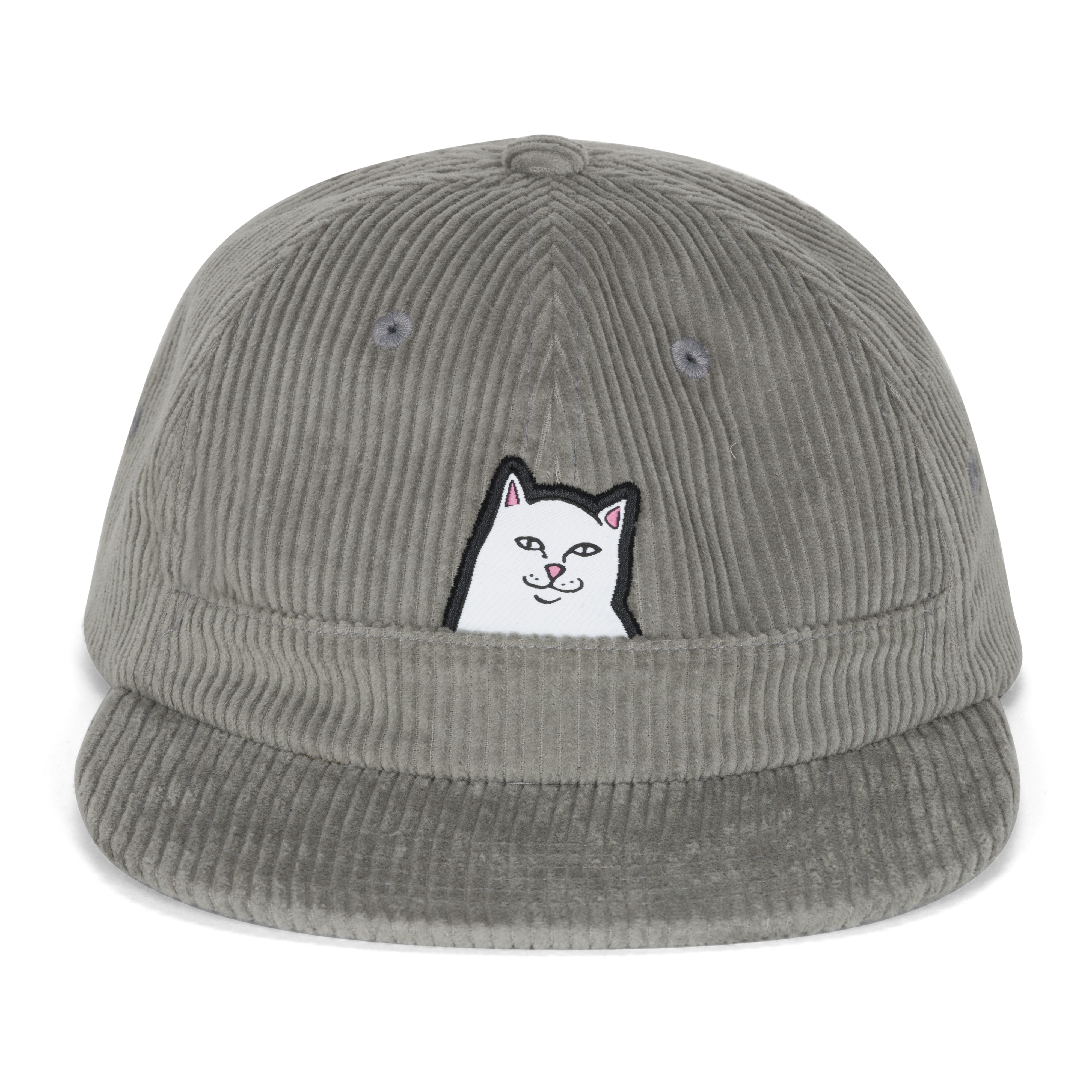 RIPNDIP Lord Nermal Corduroy Snapback  (Charcoal )