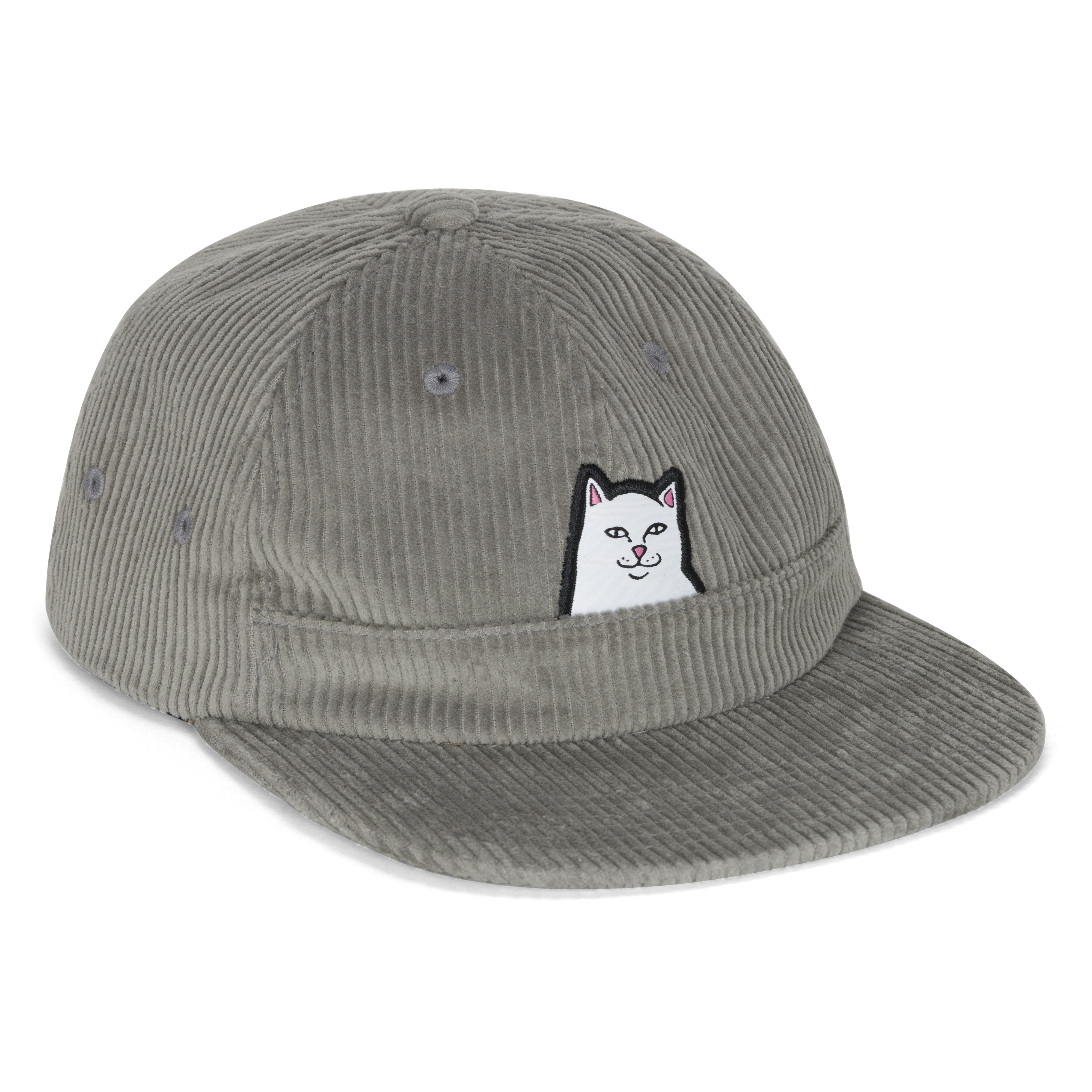 RIPNDIP Lord Nermal Corduroy Snapback  (Charcoal )