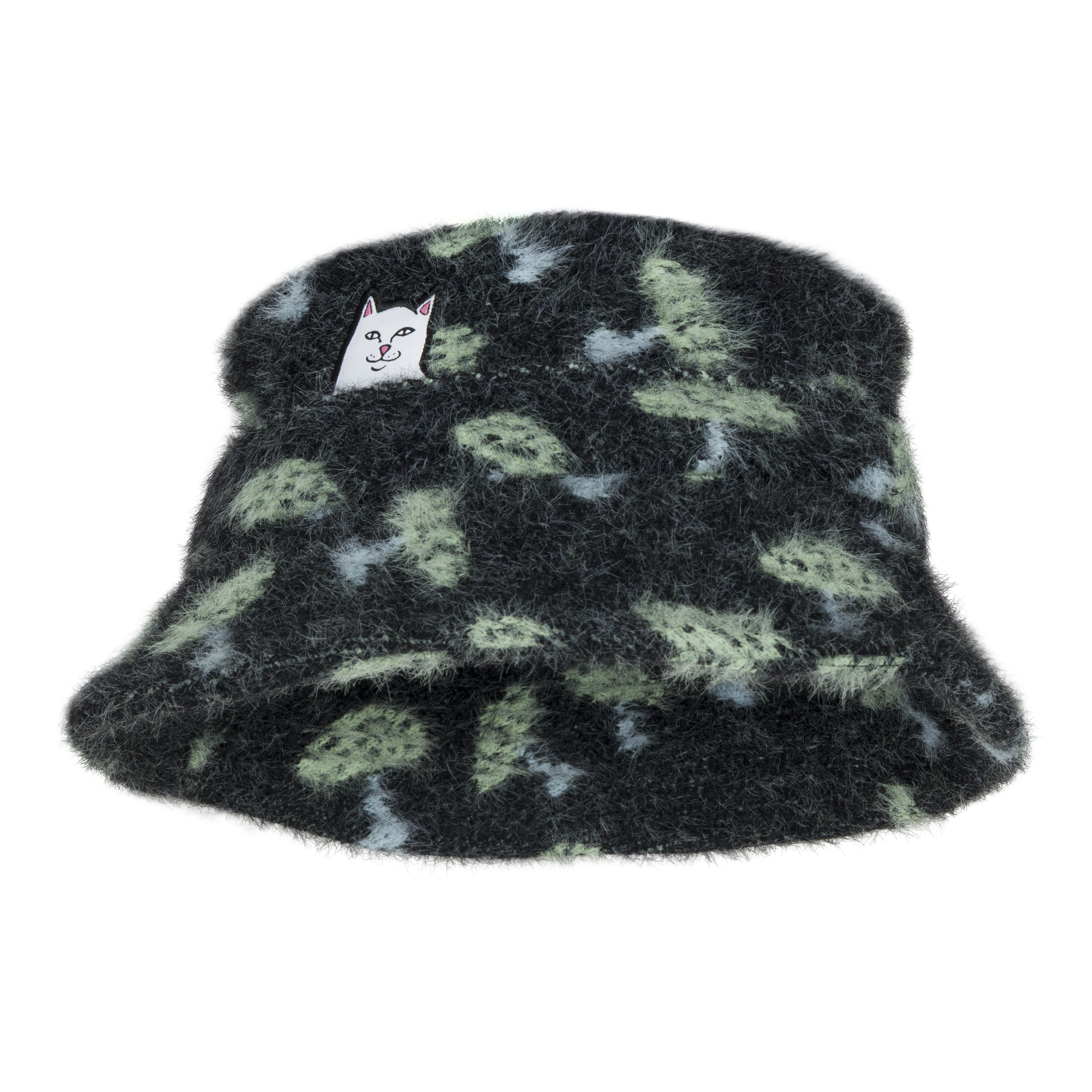 RIPNDIP Lord Nermal World Mohair Bucket Hat (Black)