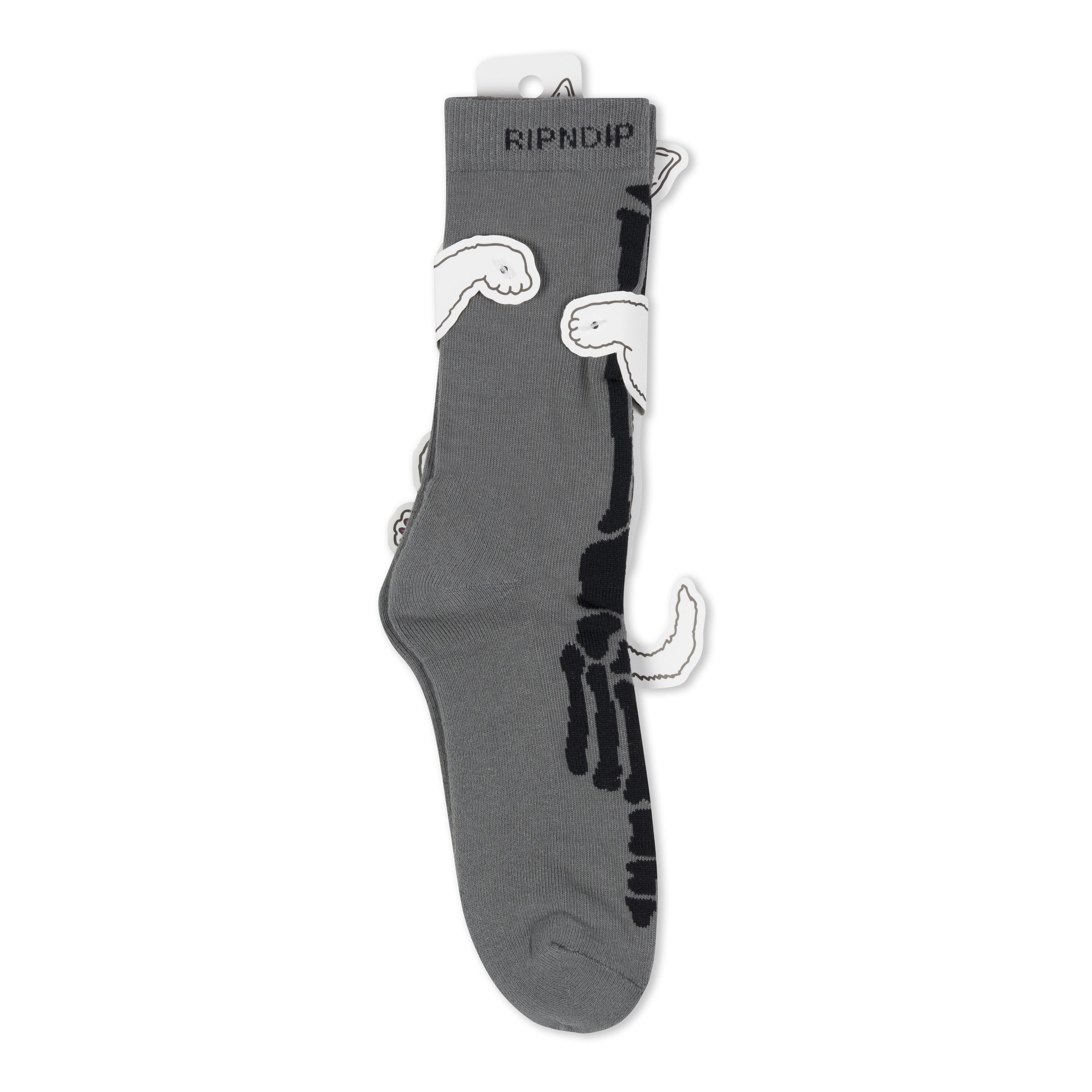 RIPNDIP Skelly Nerm Socks (Charcoal)