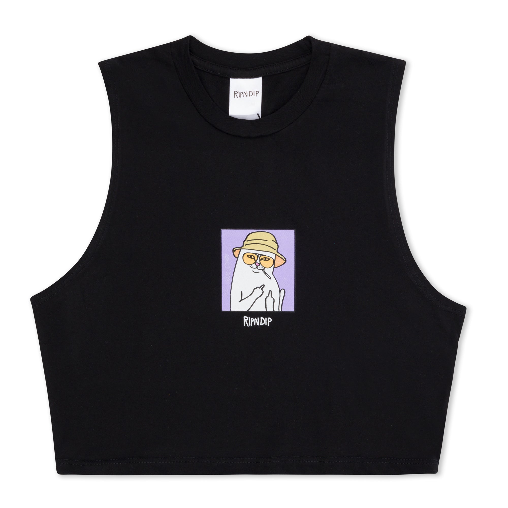 RIPNDIP Nermal S Thompson Cropped Baby Tank (Black)