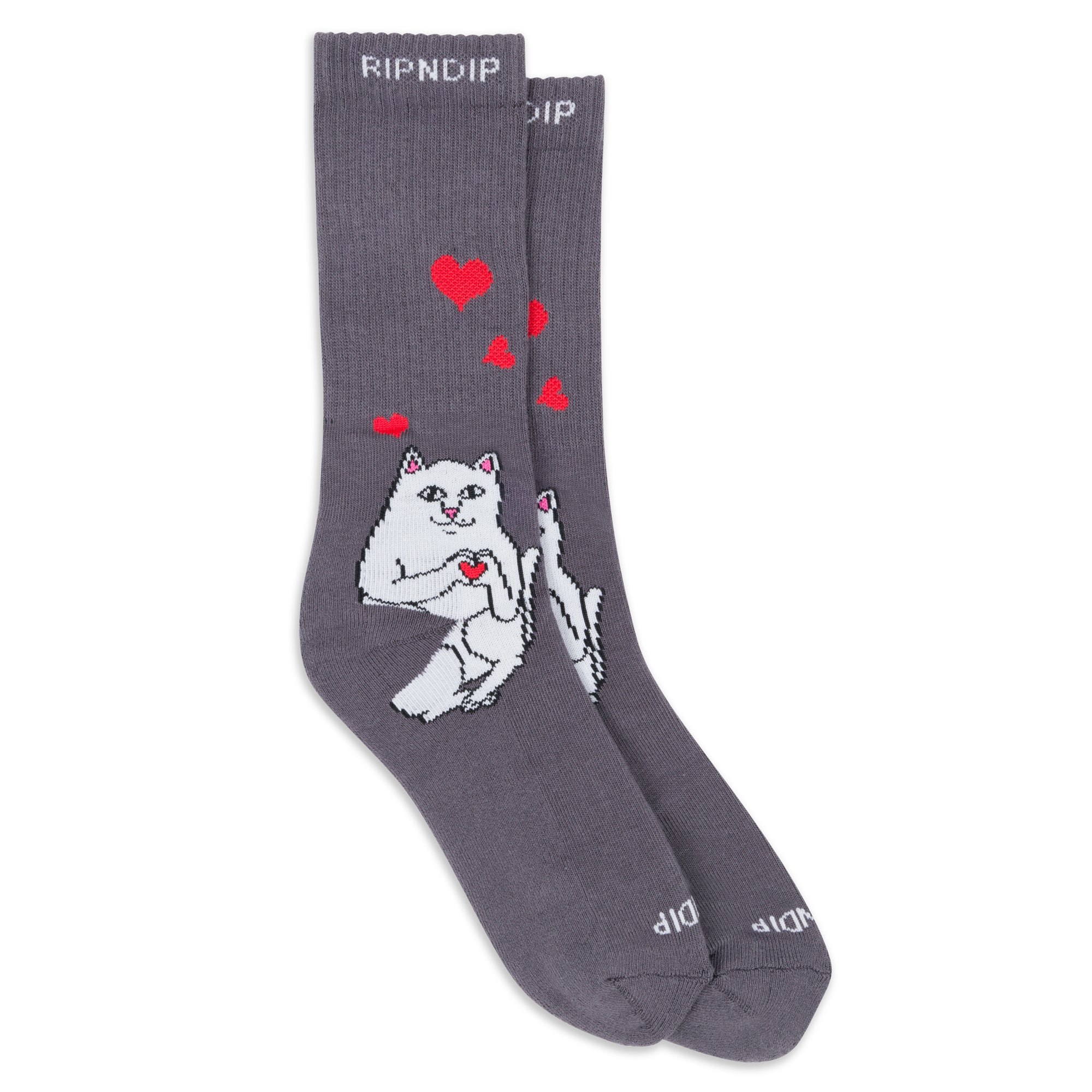 RIPNDIP Nermal Loves Socks (Charcoal)