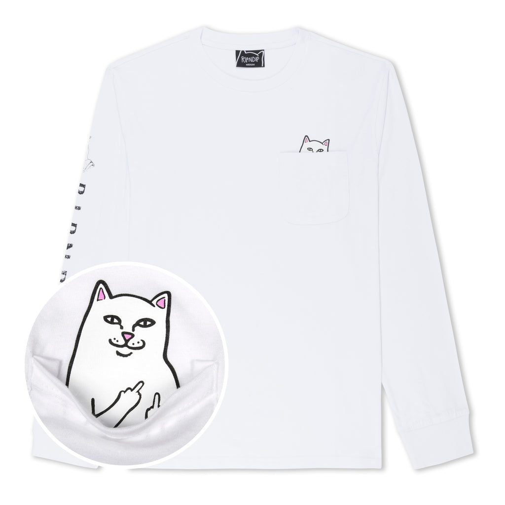 関送込★RIPNDIP★Lord Nermal Pocket Tee RIPNDIP Lord Nermal Pocket Tee (Gray) | Amazon.com