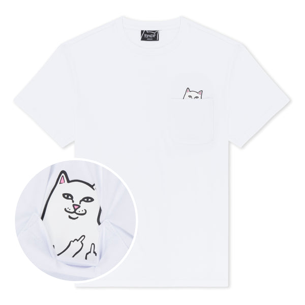 Ripndip - Lord Nermal Pocket Tee (White) – RIPNDIP