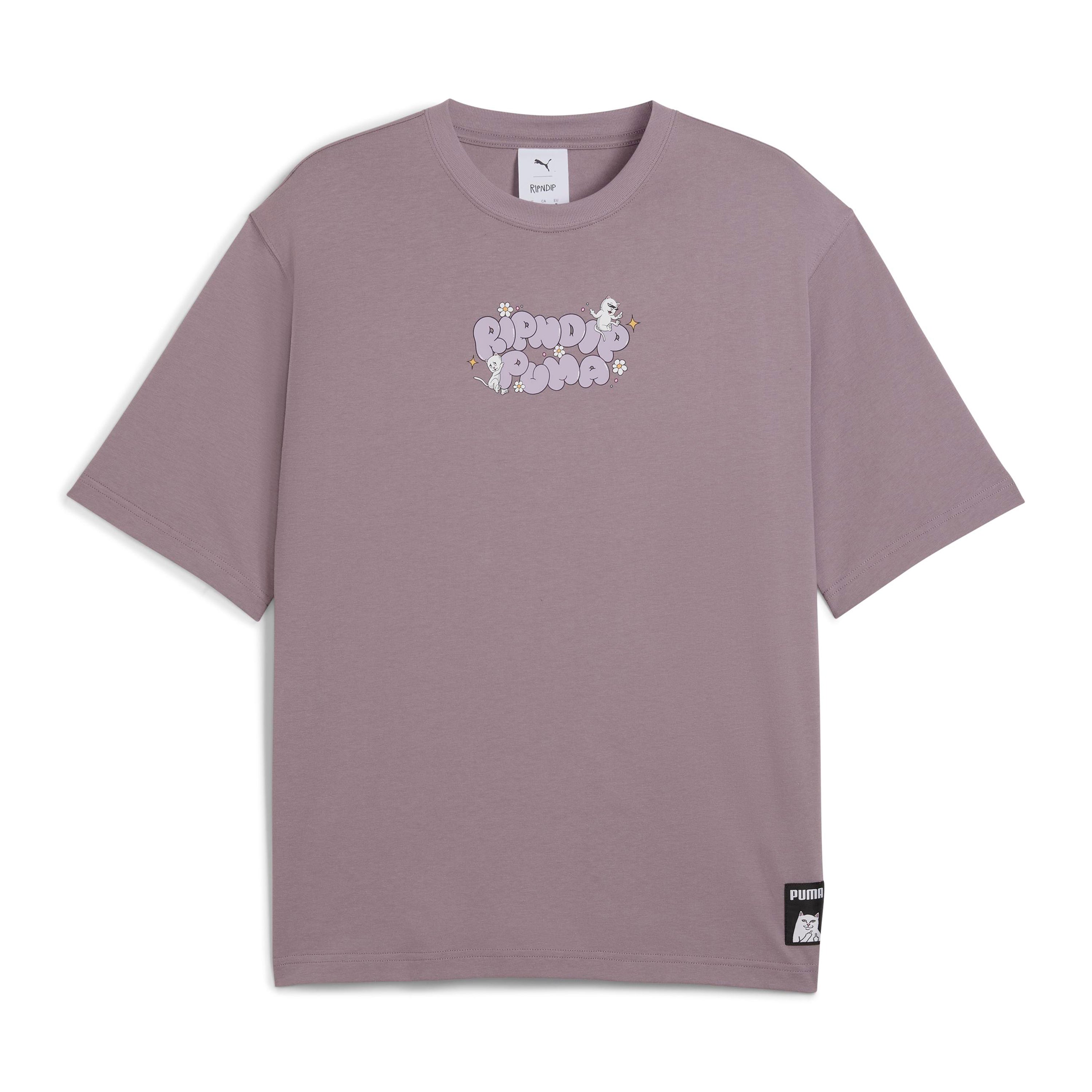 RIPNDIP PUMA X RIPNDIP Boxy Graphic Tee (Plum Jam)