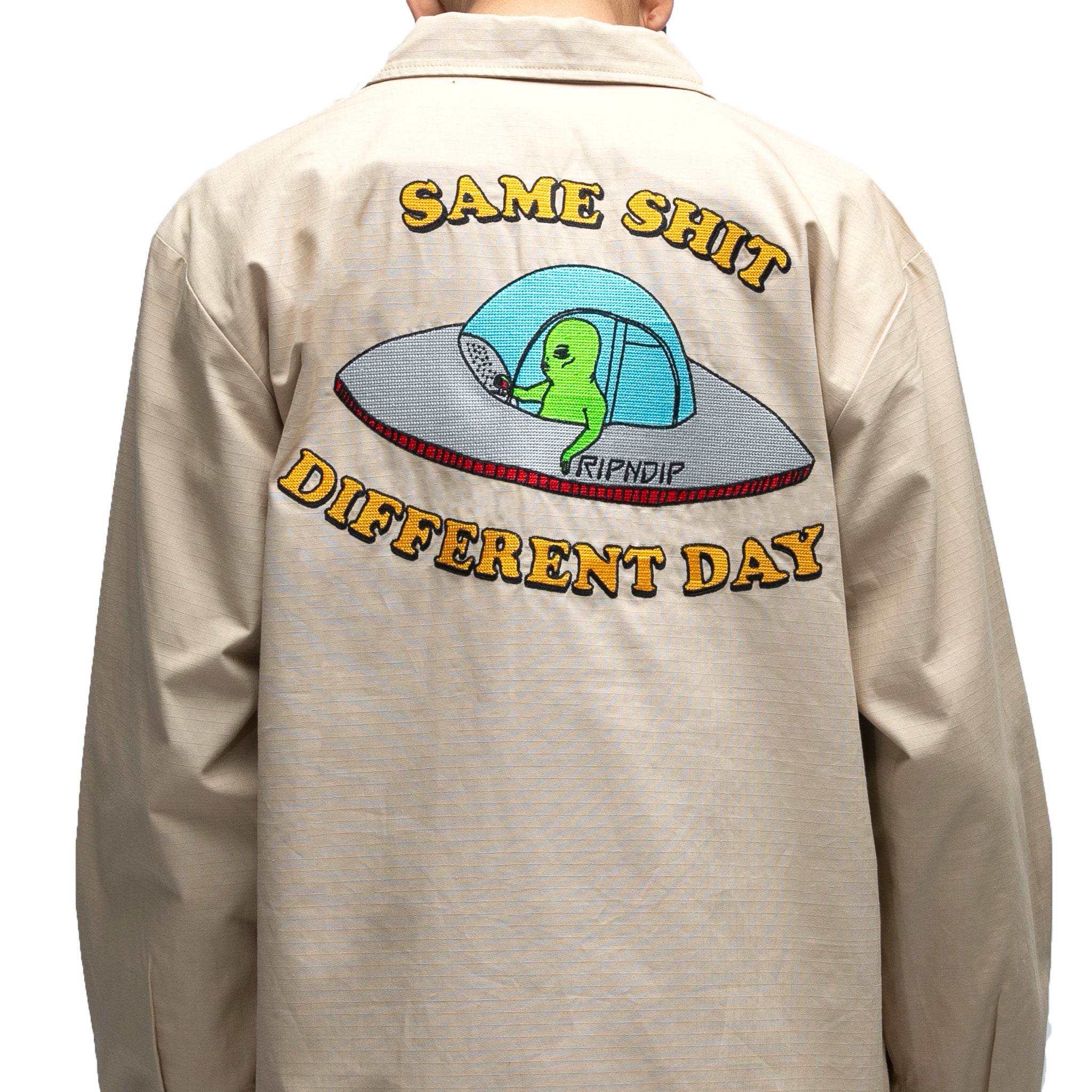 RIPNDIP Same Shit Different Day Military Jacket (Khaki)