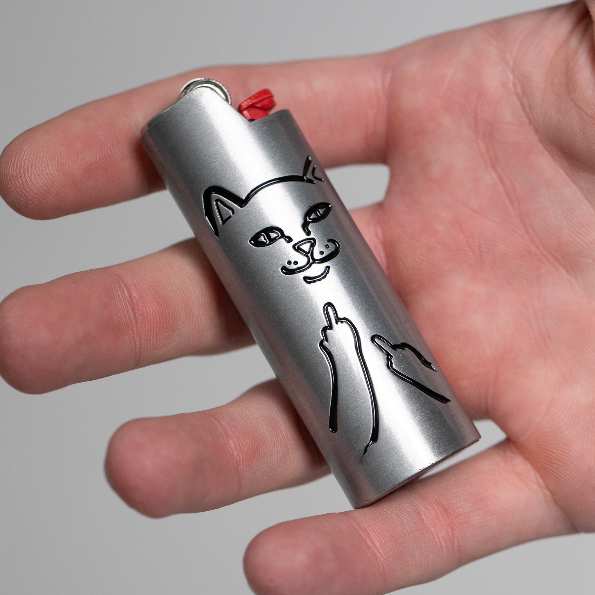 RIPNDIP Lord Nermal Lighter Cover (Silver)