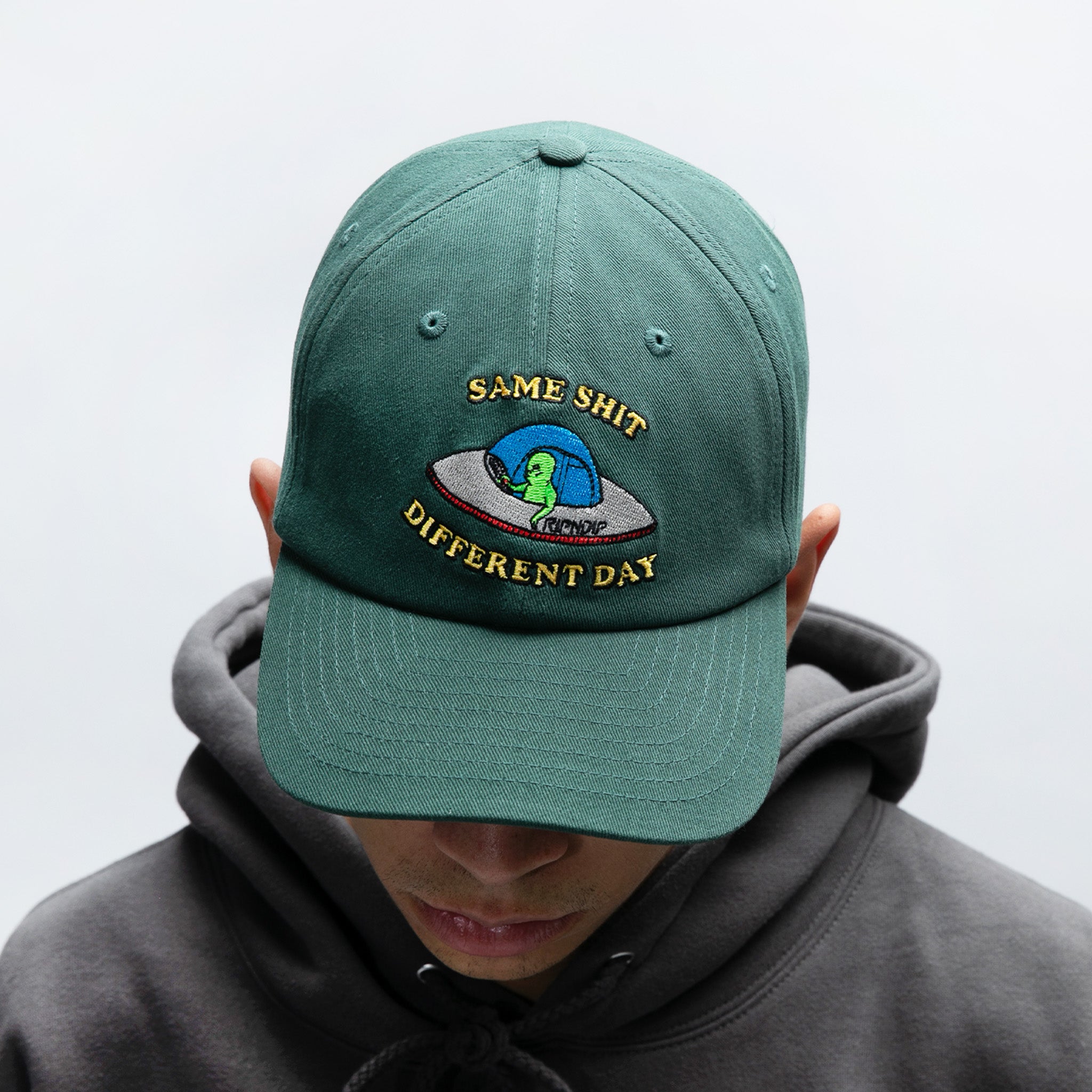 RIPNDIP Same Shit Different Day Dad Hat (Olive)