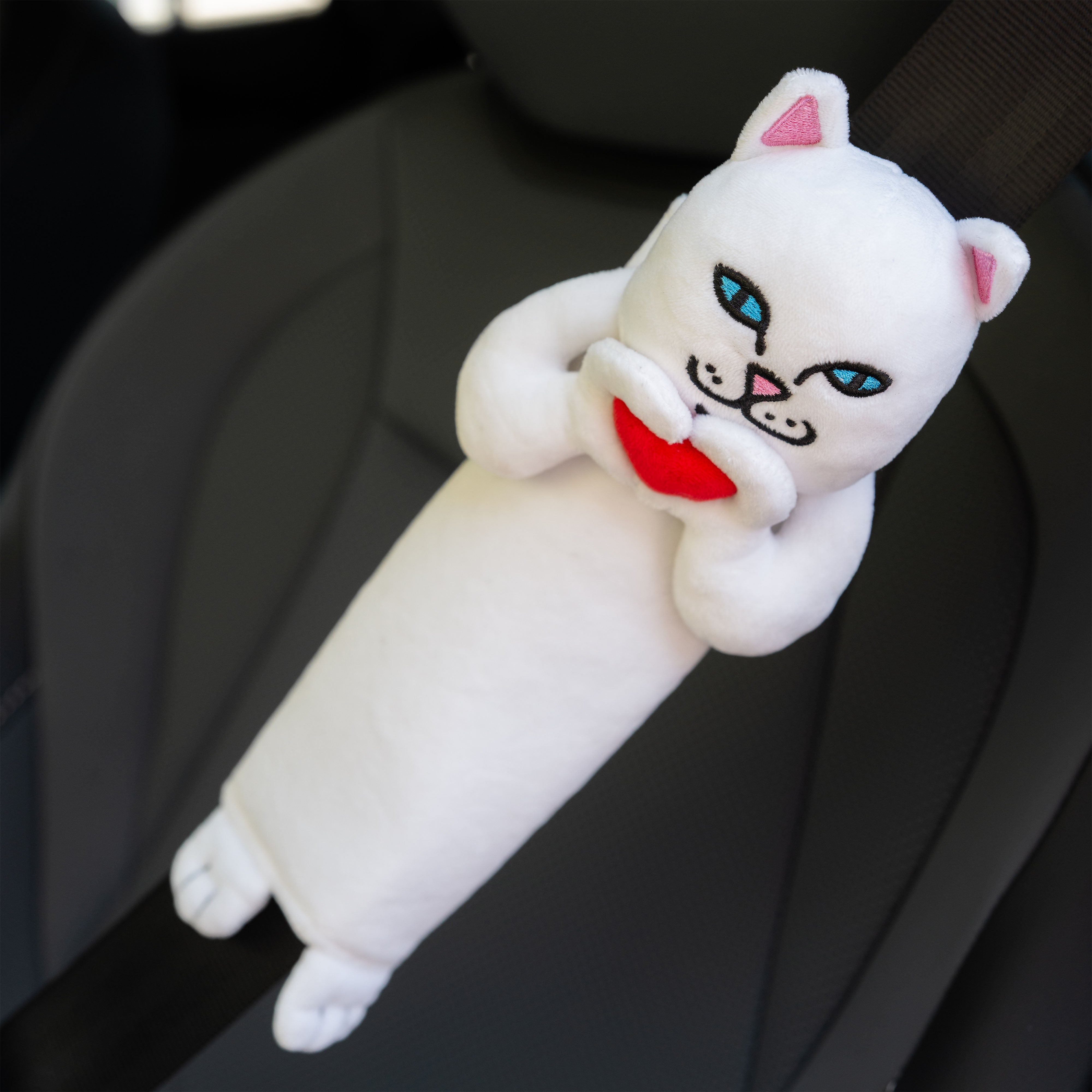 RIPNDIP Nermal Loves Seat Belt Cover (White)