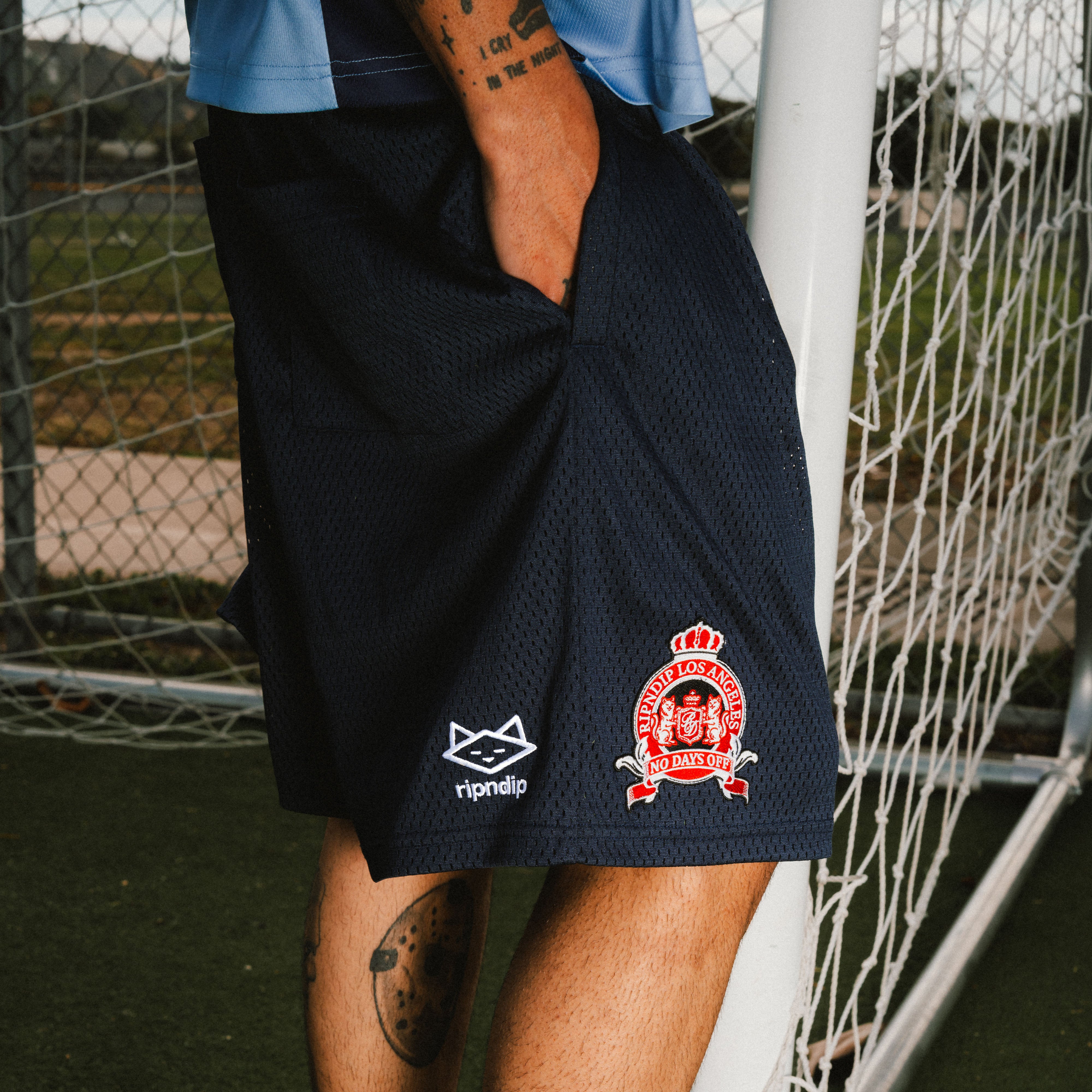 RIPNDIP RND Cup USA Mesh Shorts (Navy)