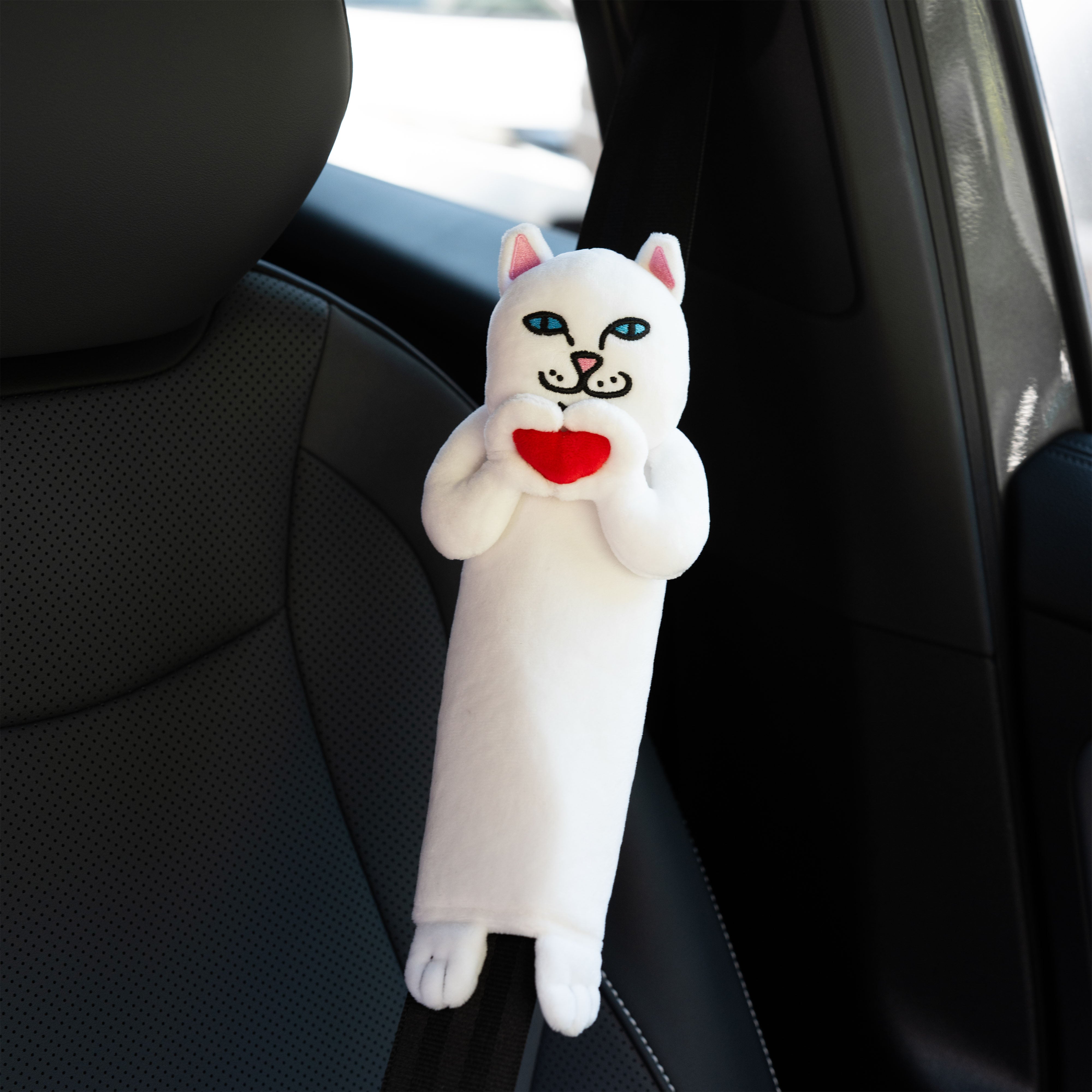 RIPNDIP Nermal Loves Seat Belt Cover (White)