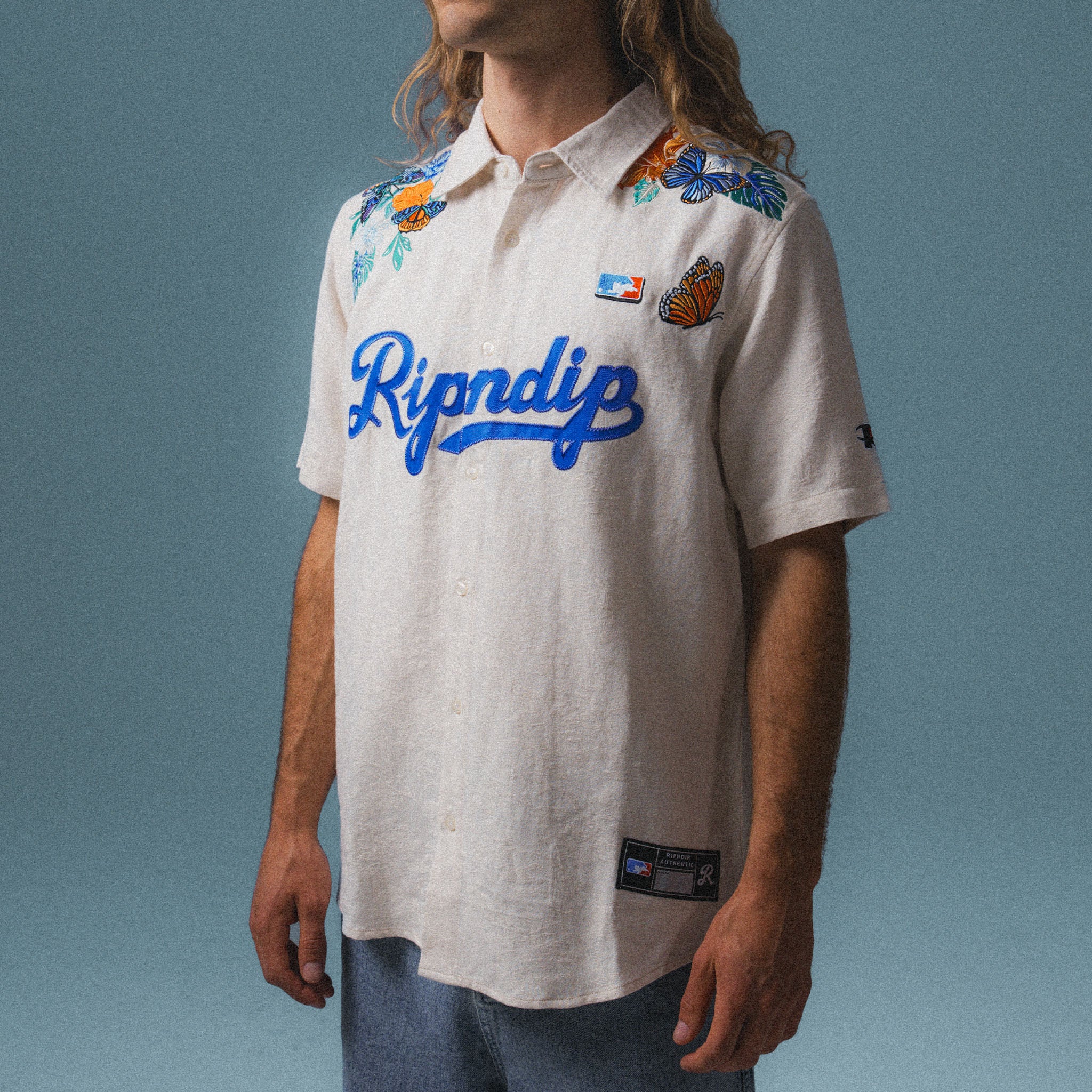 385394 Los Ripndip Button Up (Off White)