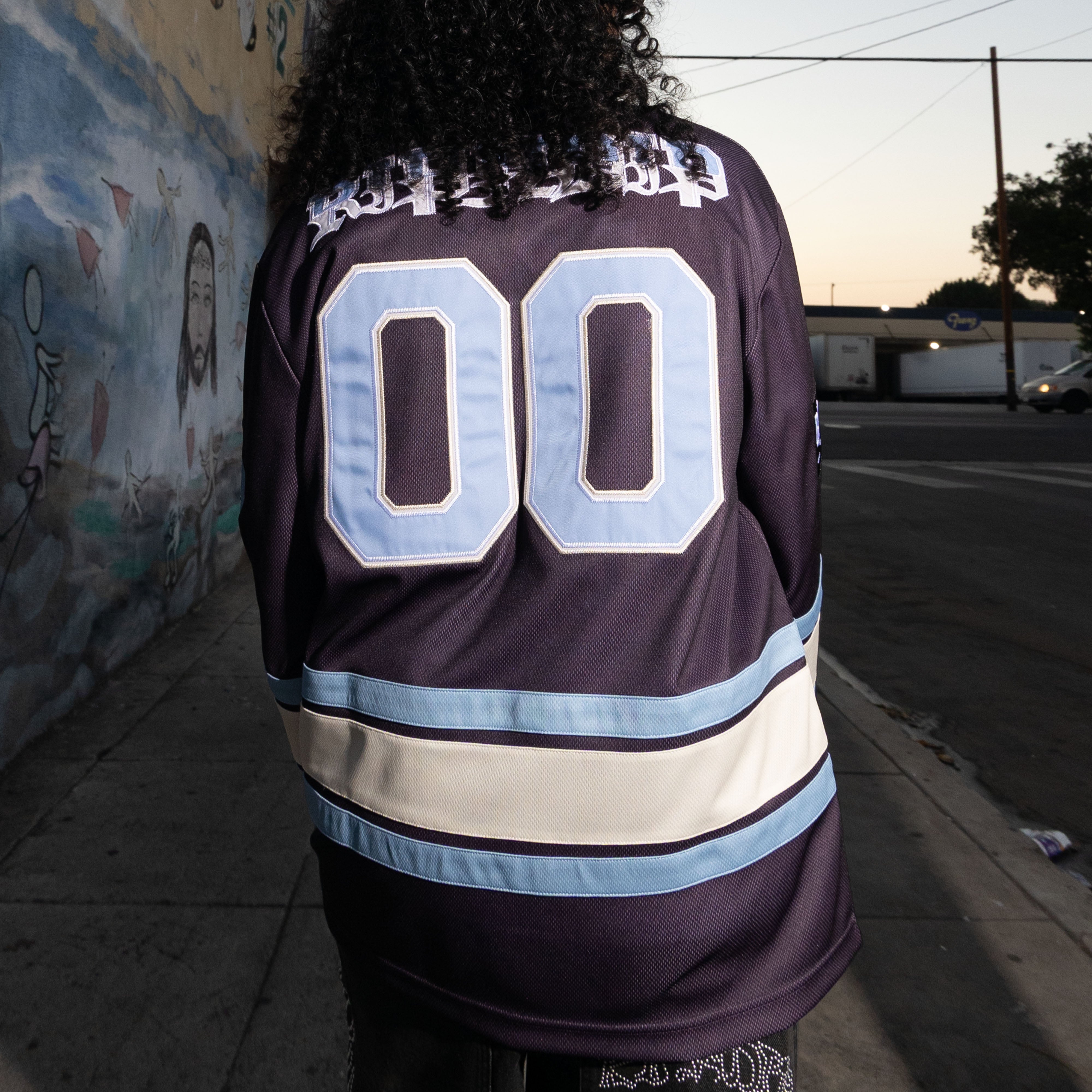 RIPNDIP No Days Off Hockey Jersey  (Plum)