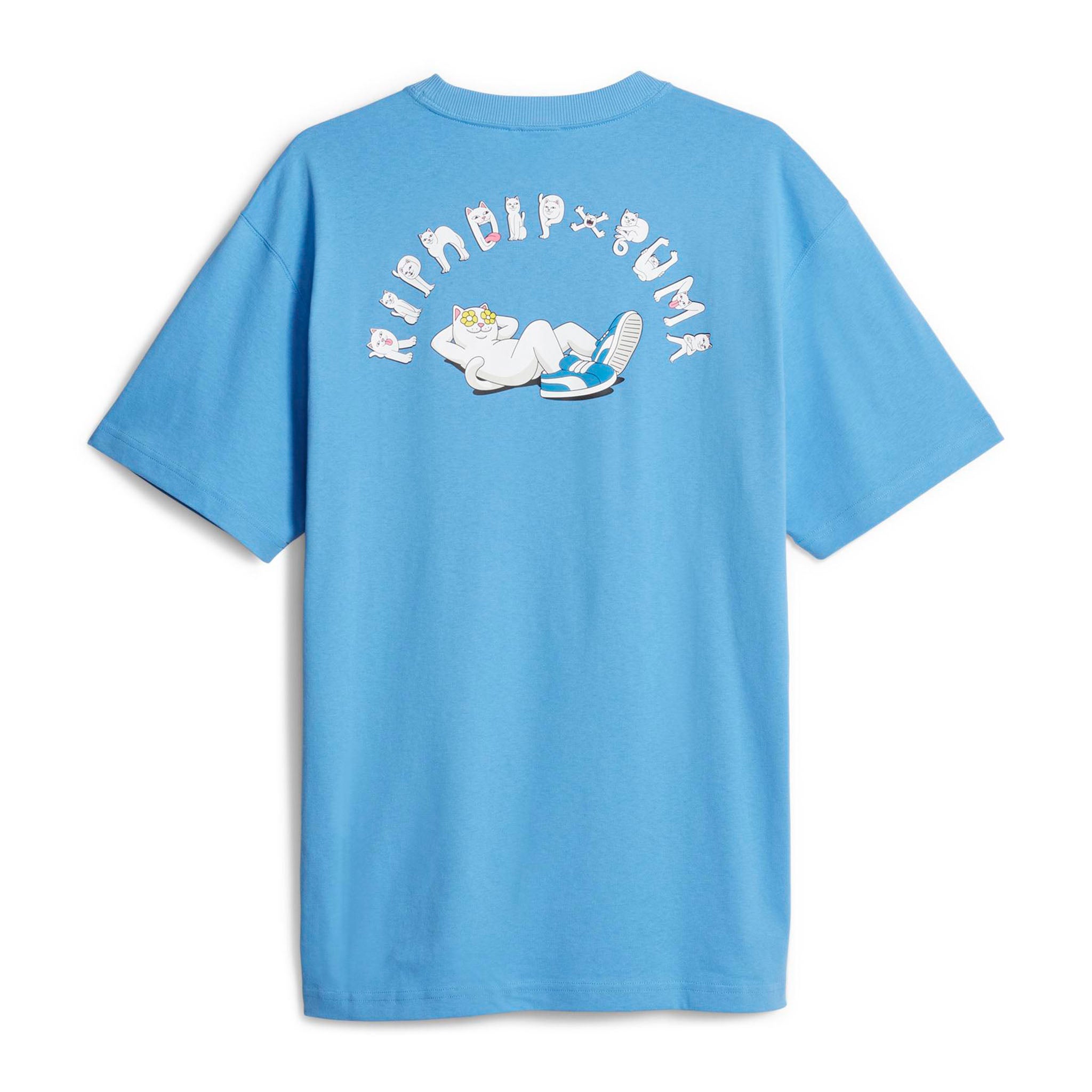 Ripndip Unisex Light Blue Graphic Sneakers Grab the Puma RipnDip Blue Sneakers  main image 4