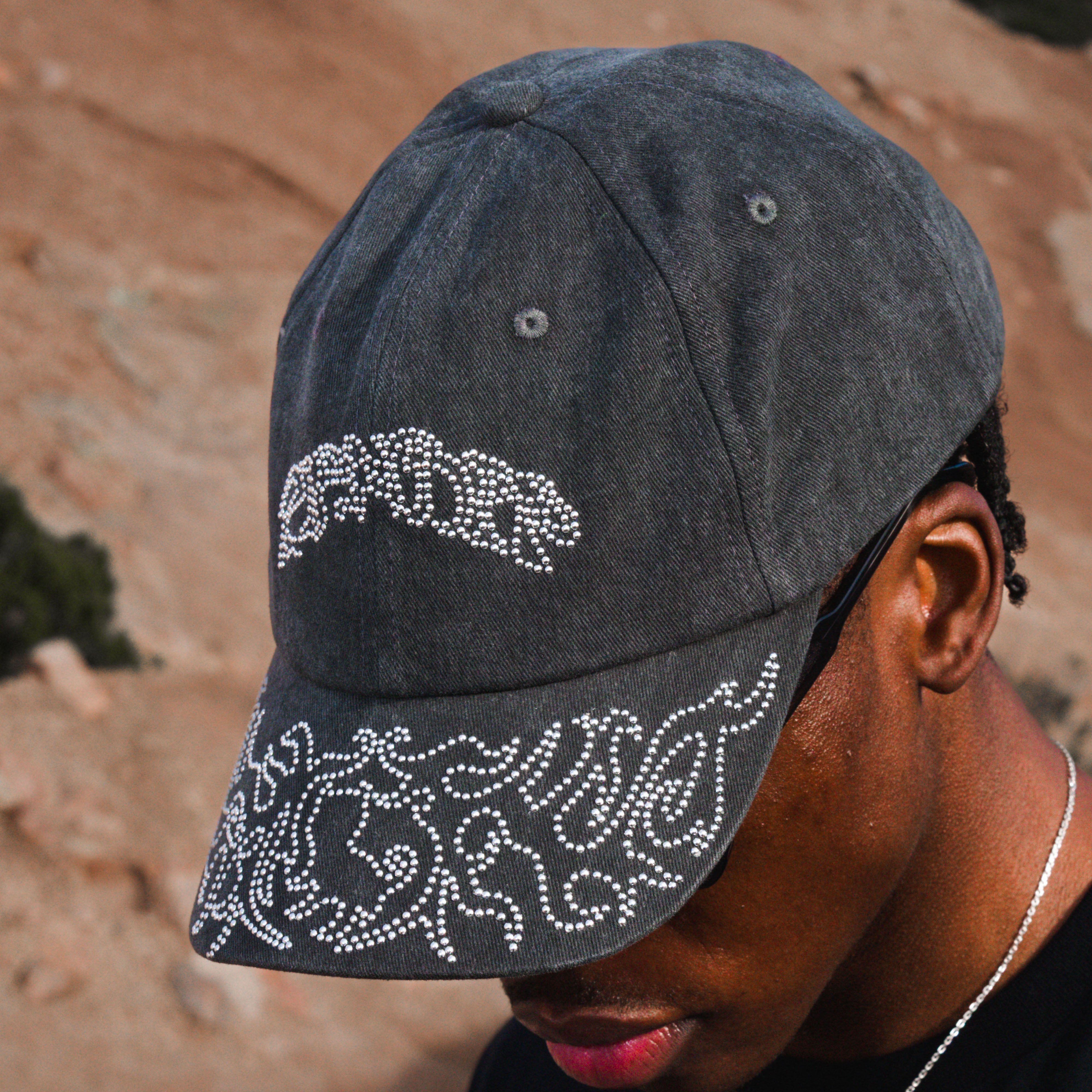 RIPNDIP Pretty Flacko Distressed Dad Hat (Black Vintage Wash)