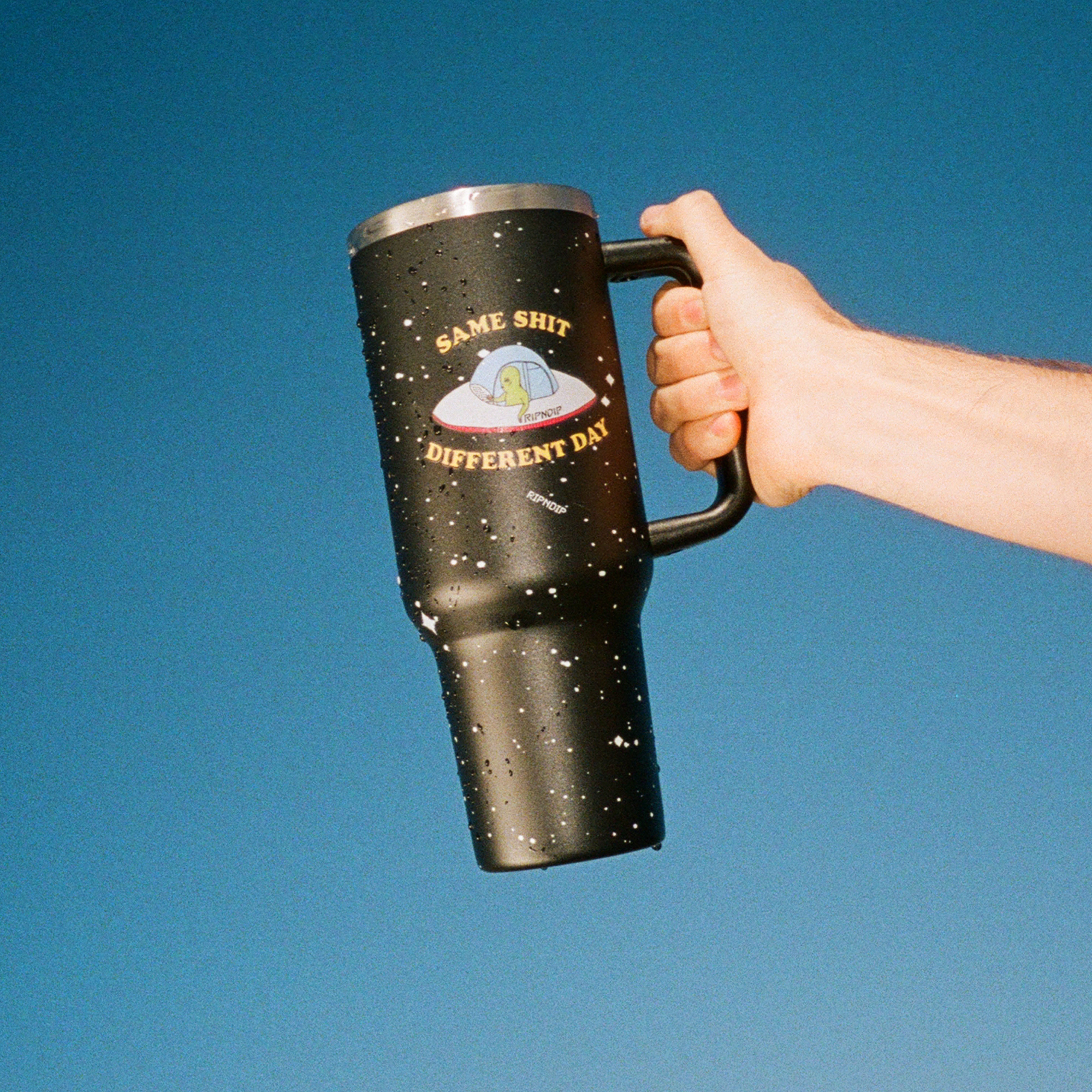 RIPNDIP Same Shit Different Day Big Ol Cup Tumbler (Black)