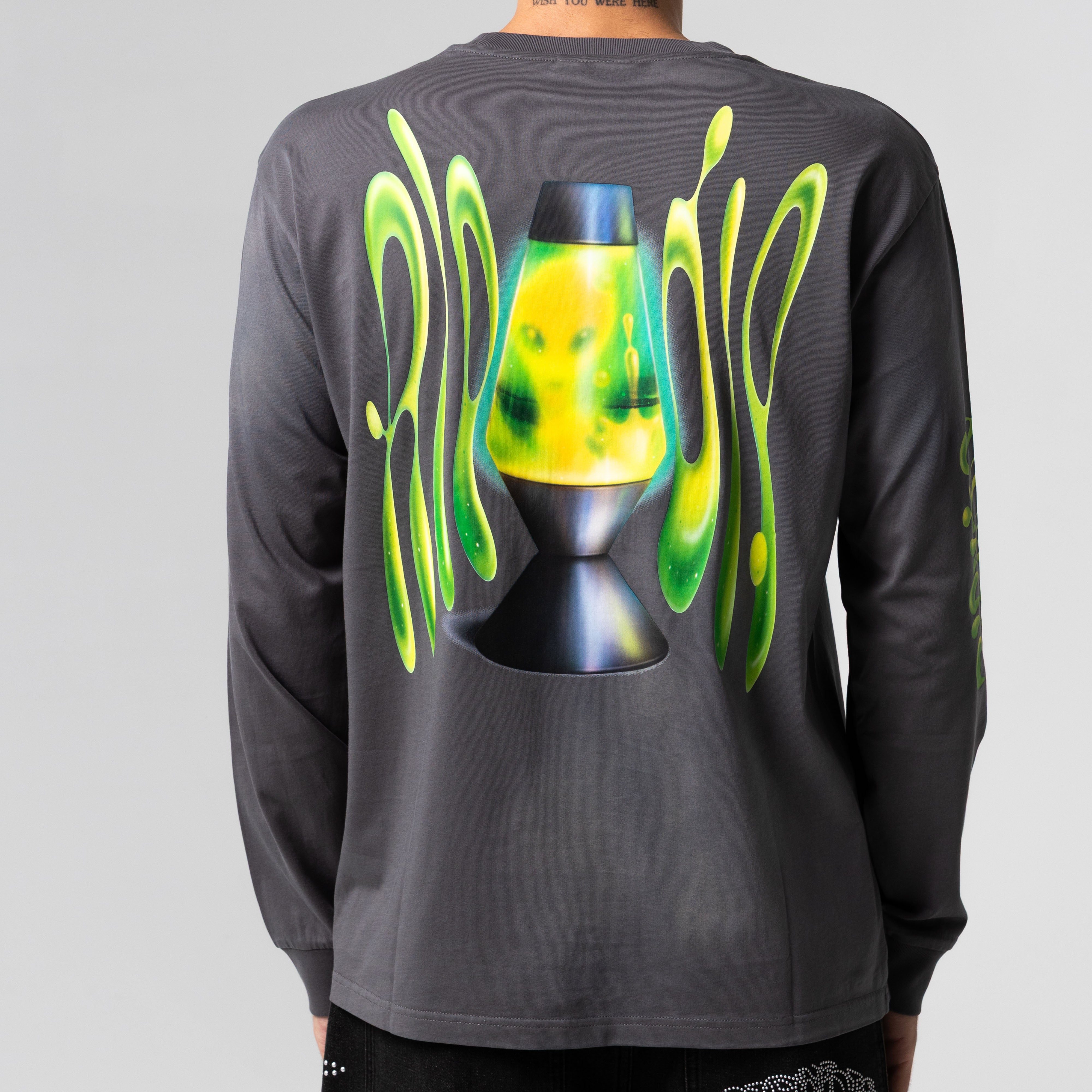 RIPNDIP Lava Lamp LS (Charcoal Vintage Wash)