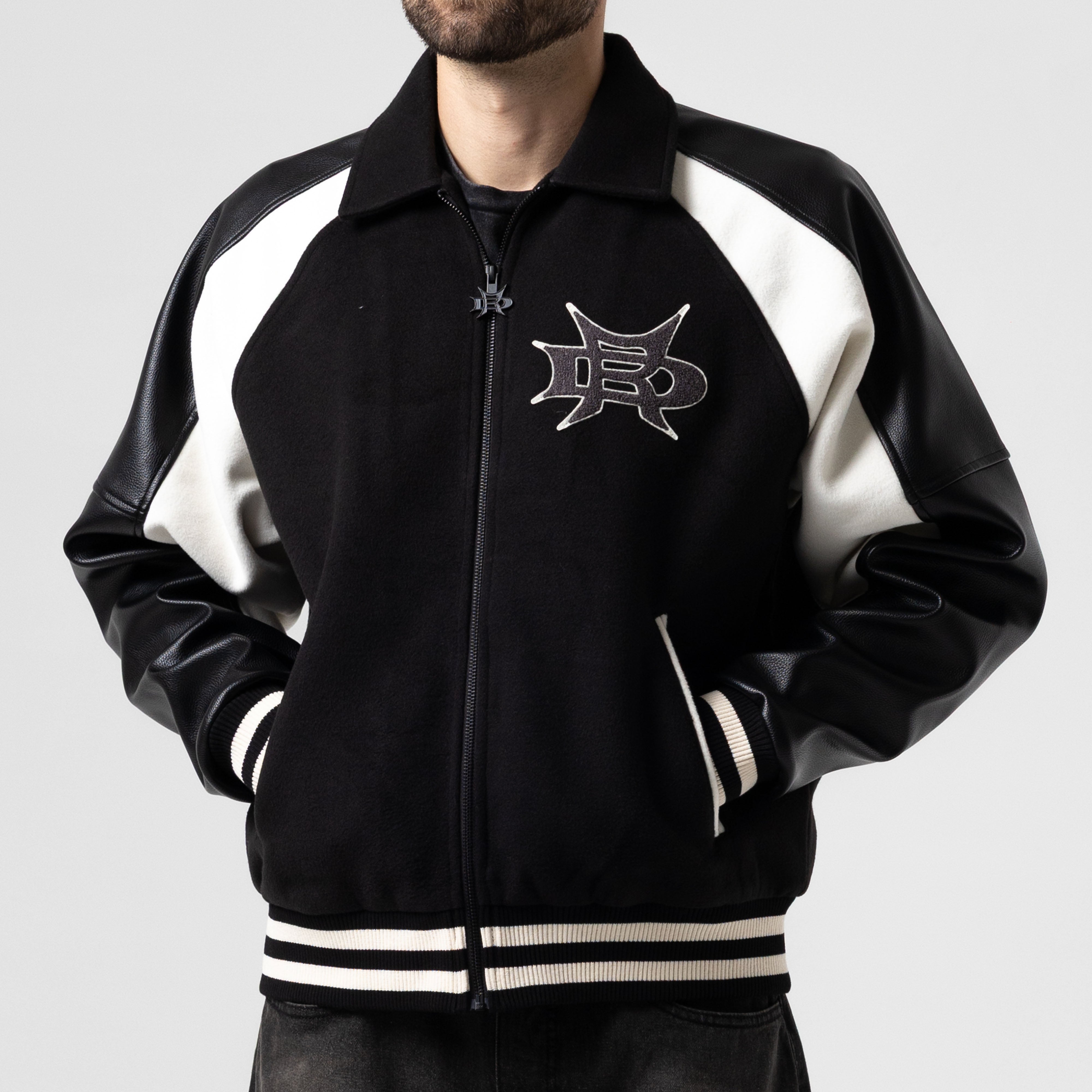 RIPNDIP Luther Leather Jacket (Black / Sand)