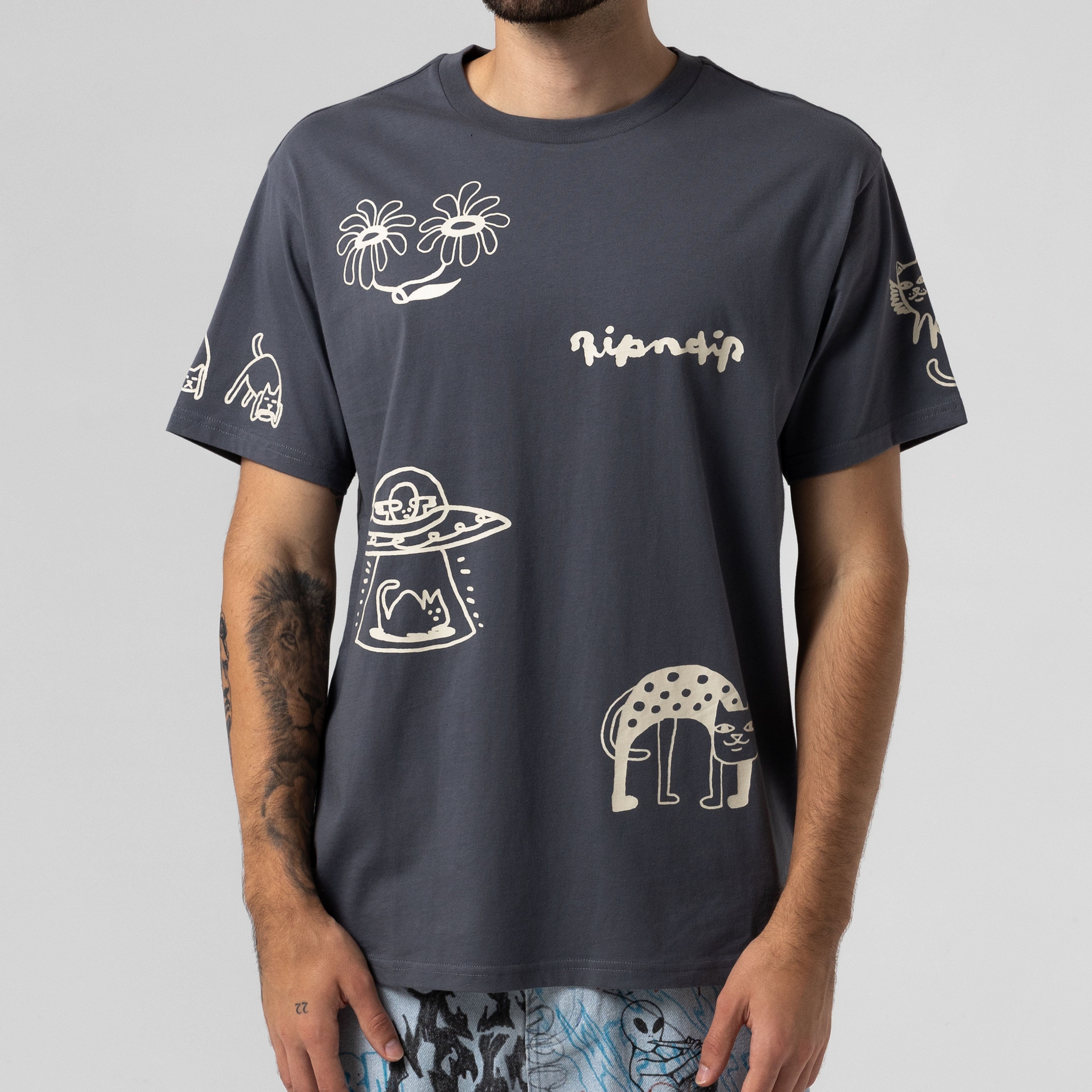 RIPNDIP Blonded Tee (Charcoal)