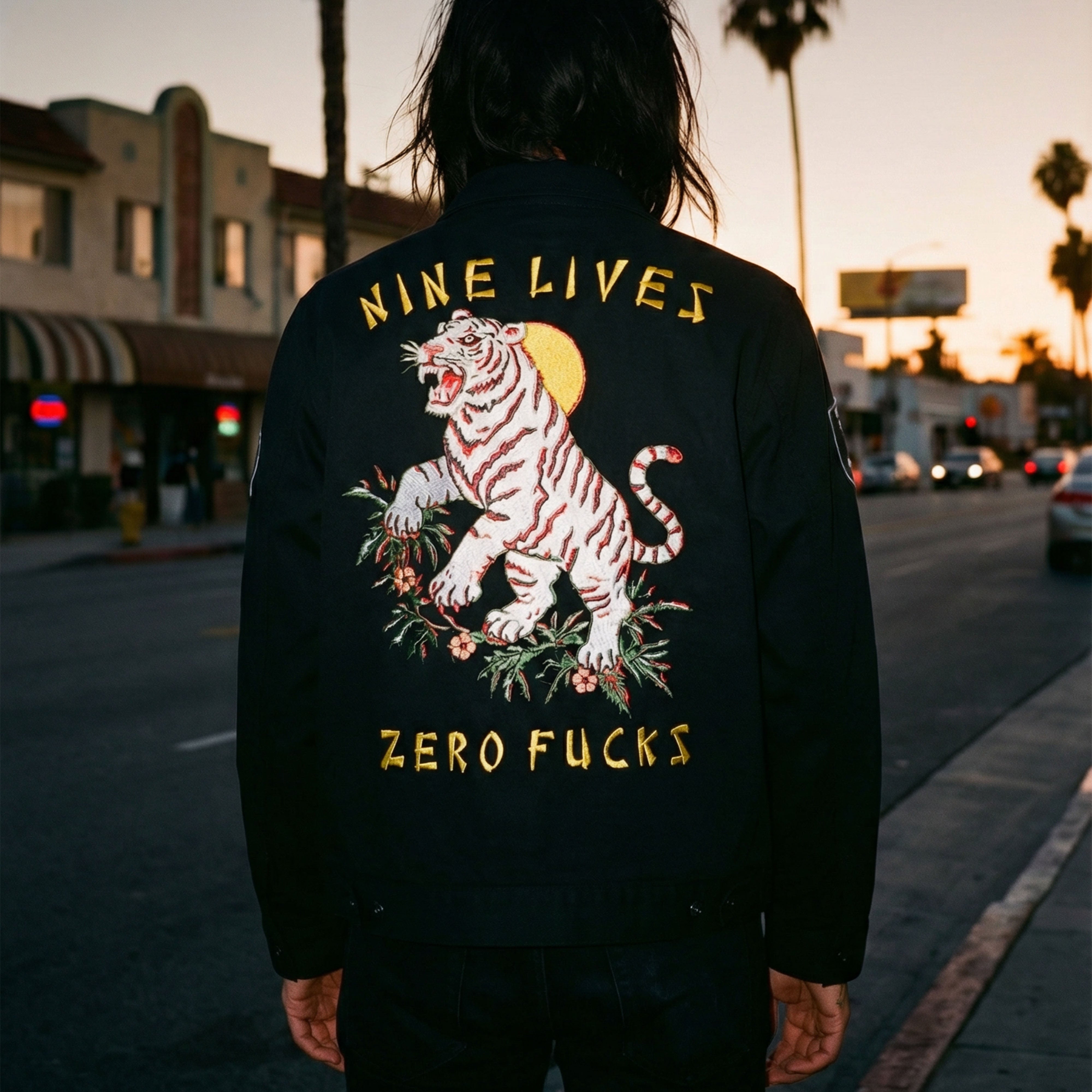 Nine Lives Military Jacket (Black)