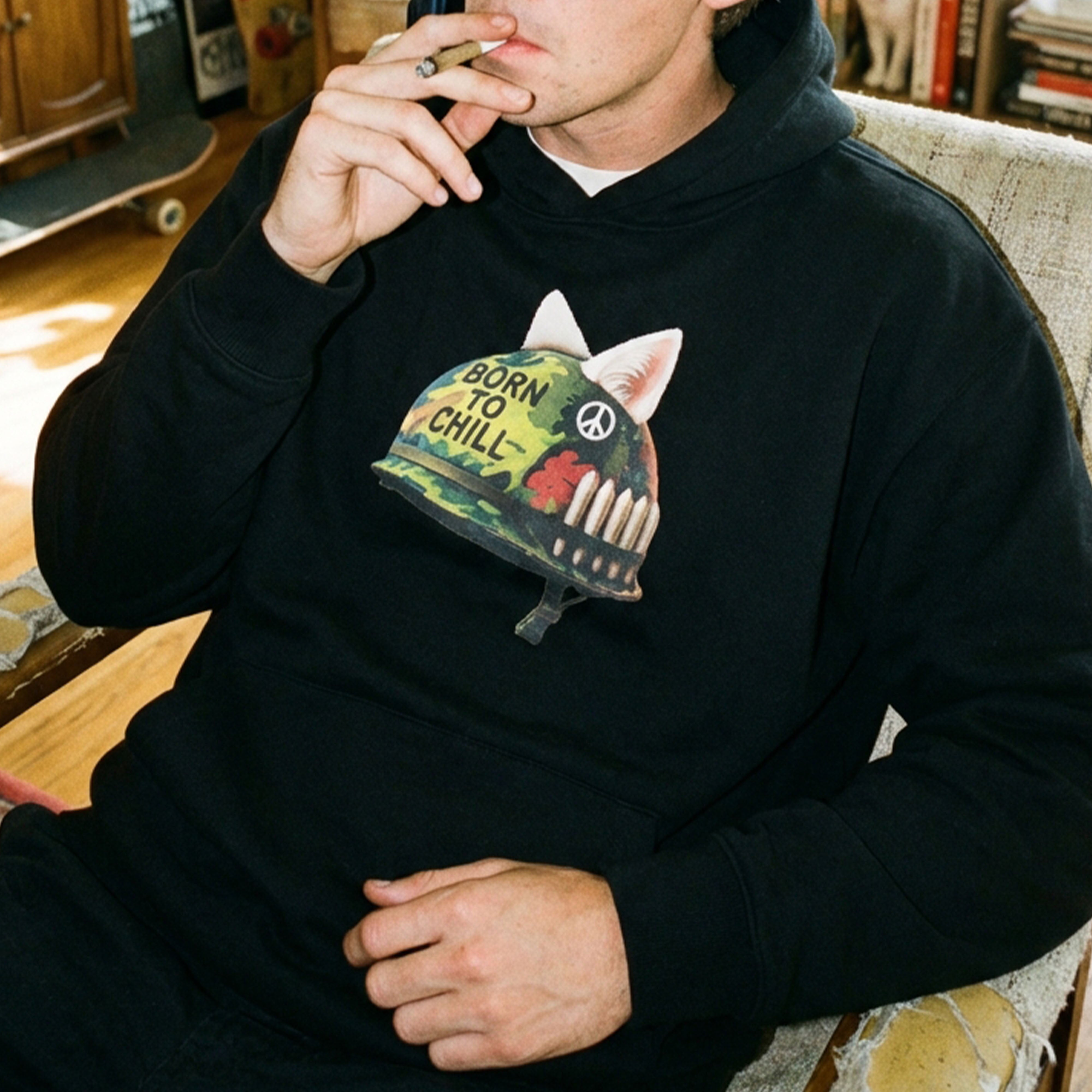 RIPNDIP Born To Chill Hoodie (Black)