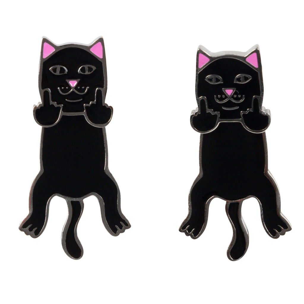 【RIPNDIP】Naughty Jerm ピアス2個セット Naughty Jerm Earrings (Black) – RIPNDIP