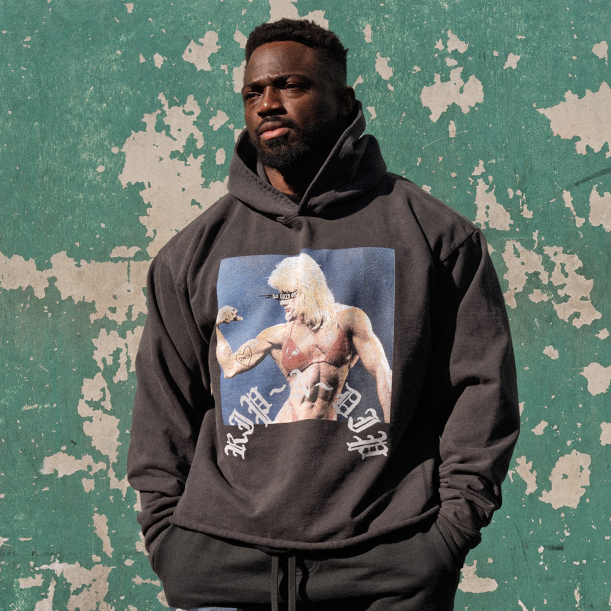 Protein Boxy Cropped 500GSM Hoodie (Gunmetal)