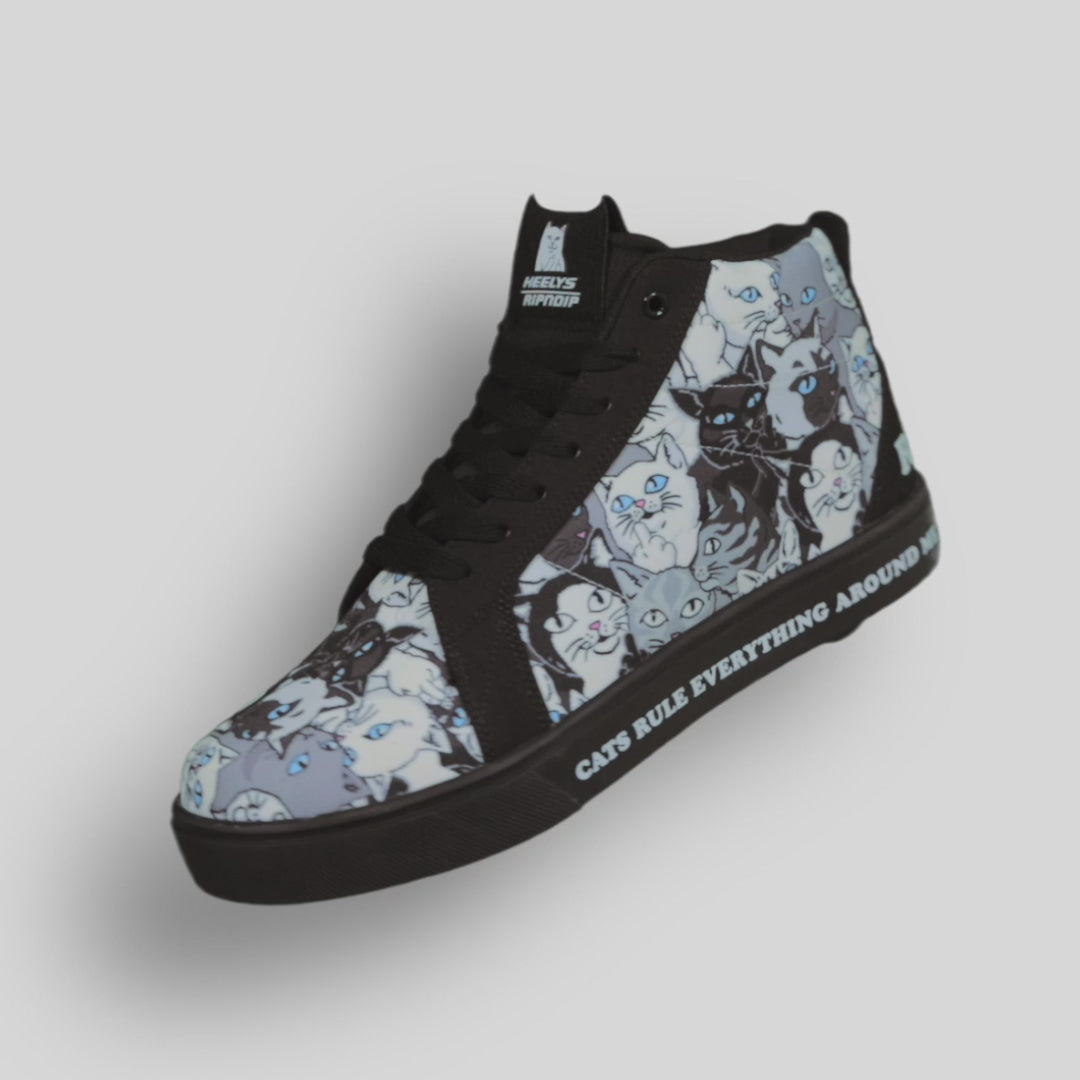 Racer Mid Heelys Mid Shoes (Black / White)