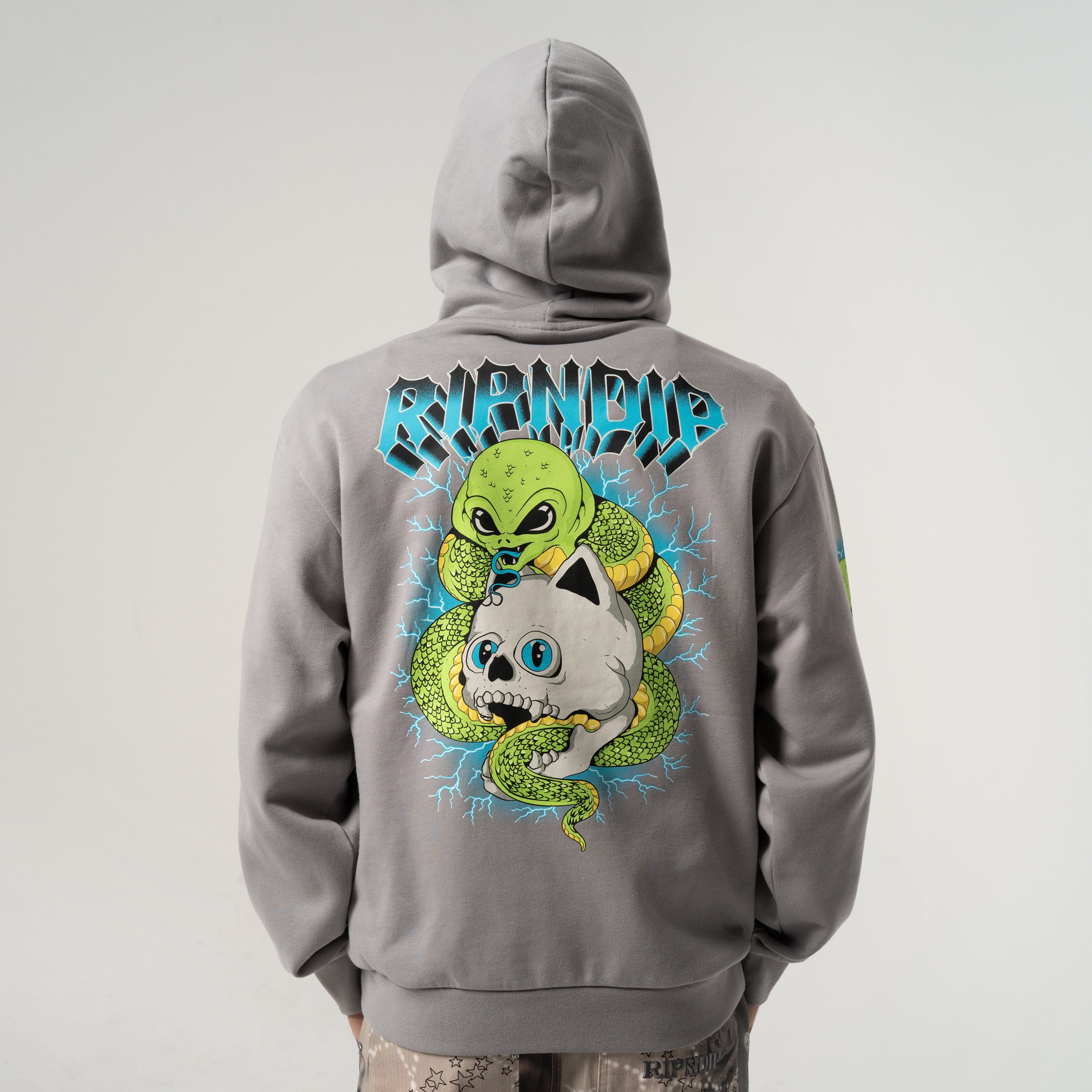 RIPNDIP Skull and Bones Hoodie (Charcoal)