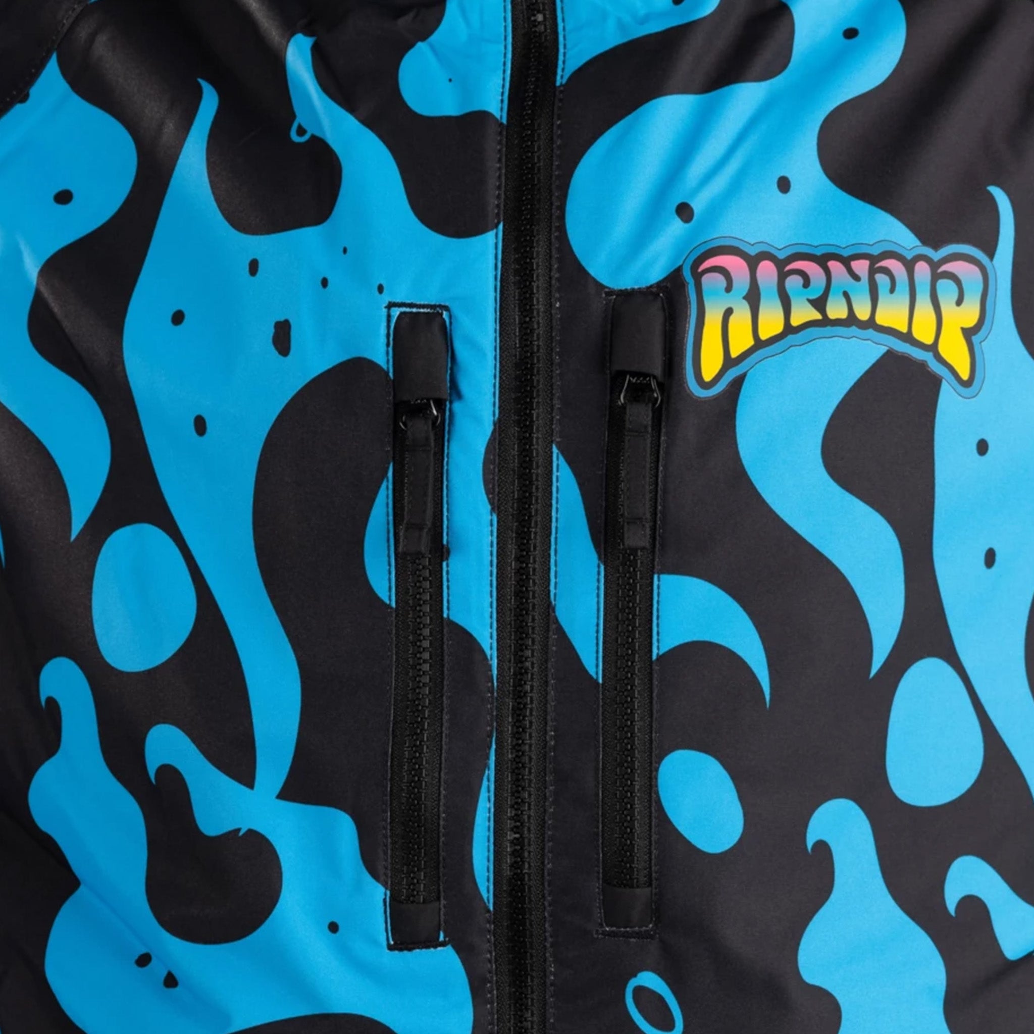 RIPNDIP Psychedelic 2.0 Snowboard Jacket (Black / Blue)