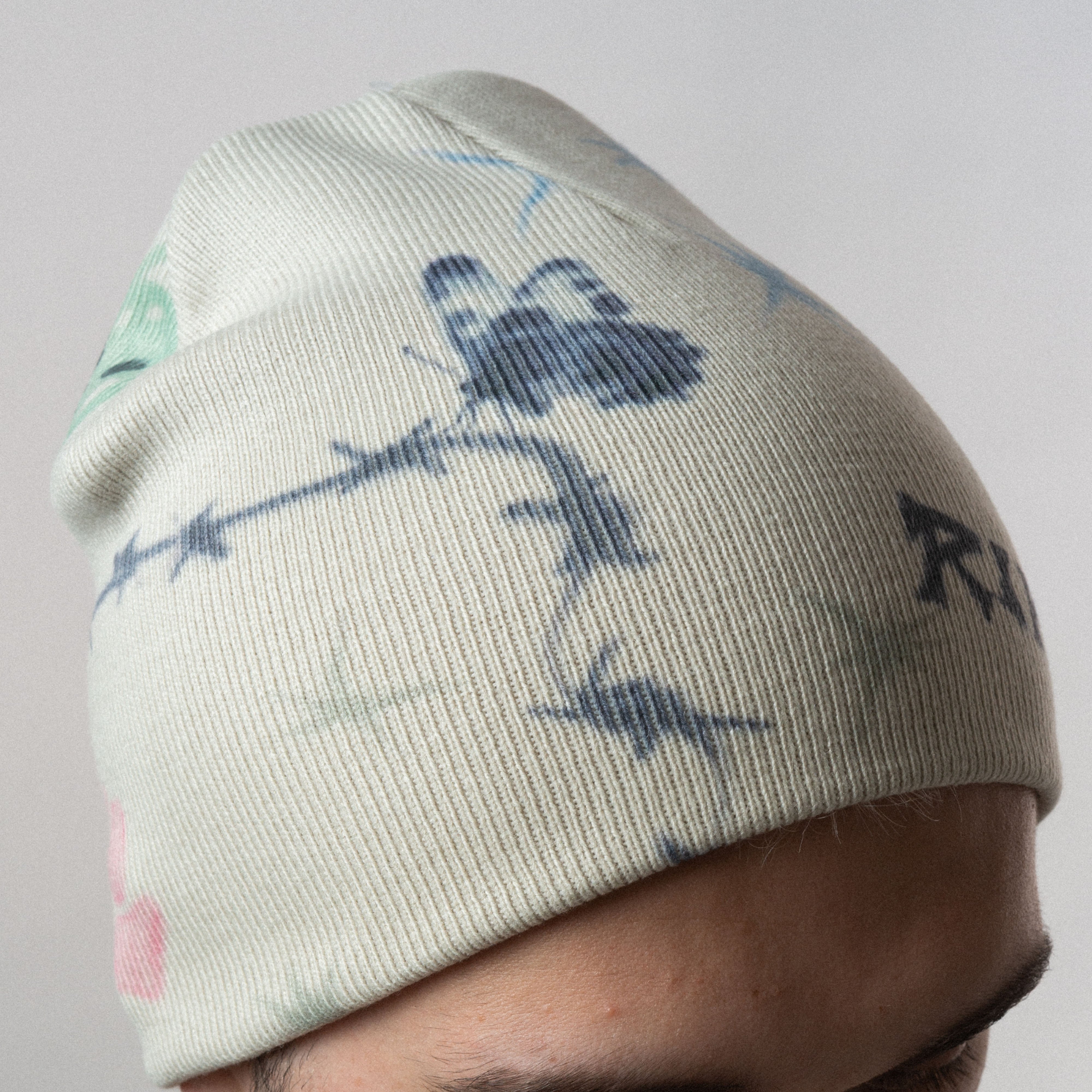 RIPNDIP Goosebumps Skull Beanie (Bone)