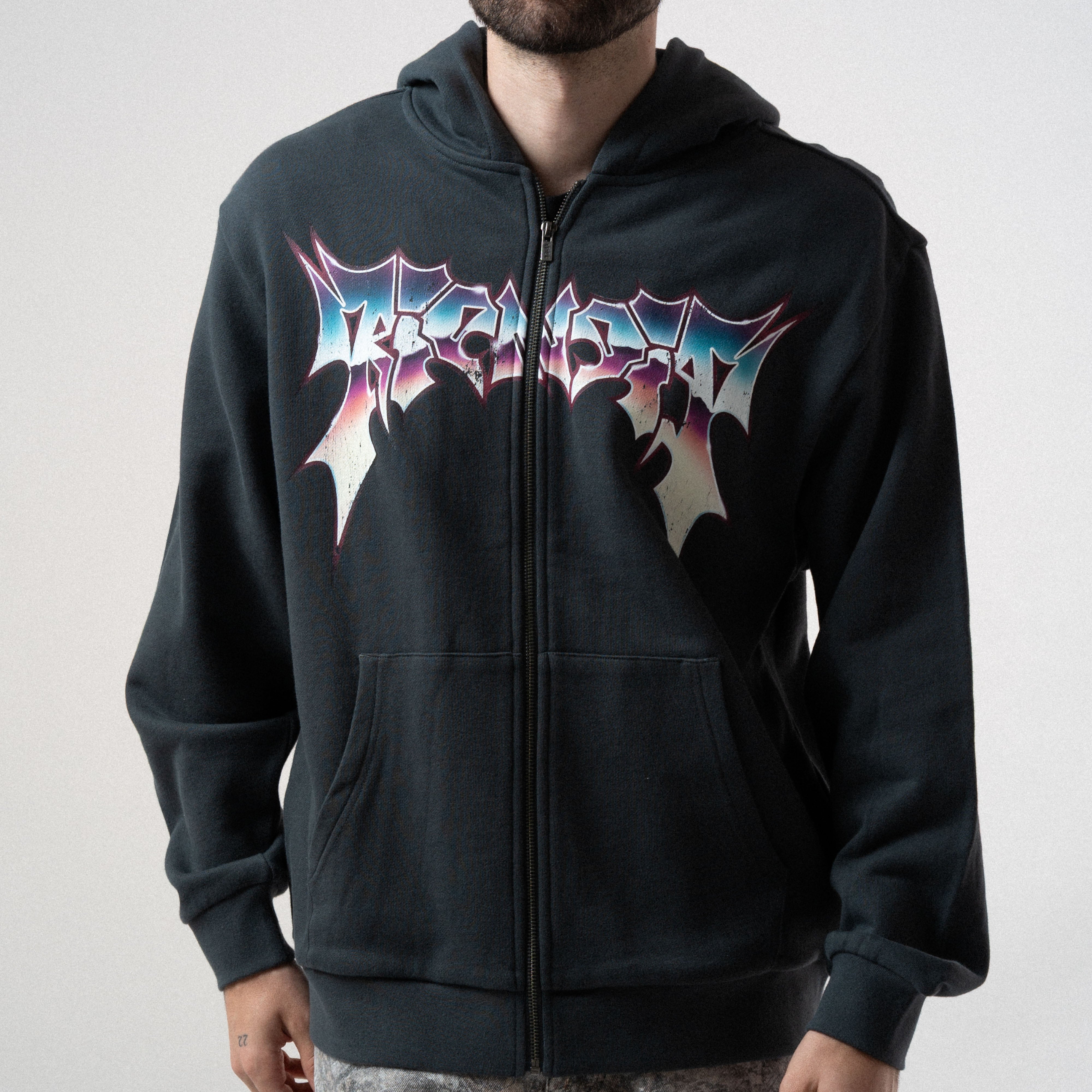 RIPNDIP Noid Zip Hoodie (Dark Charcoal)