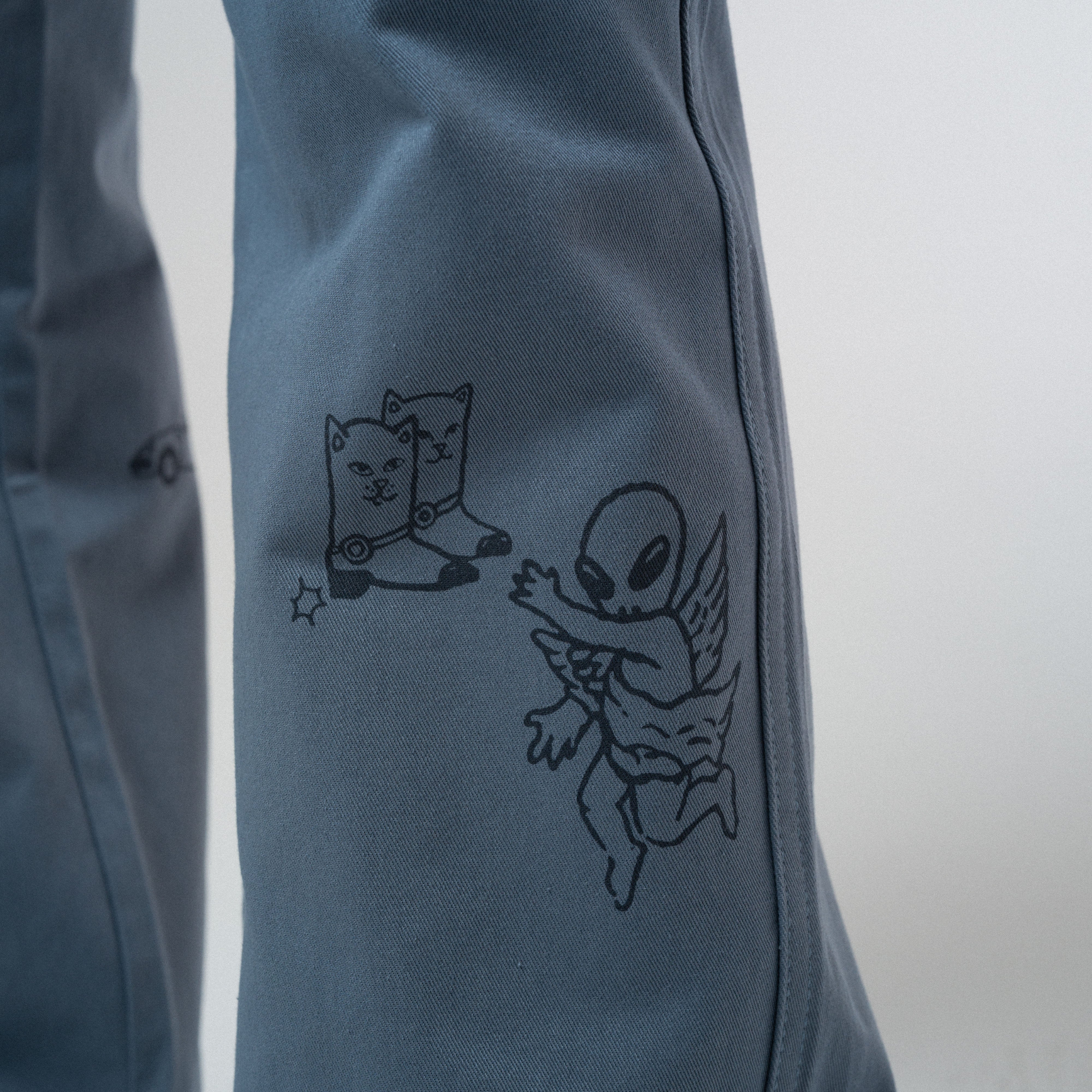 RIPNDIP Westside Wide Fit Pants (Slate)