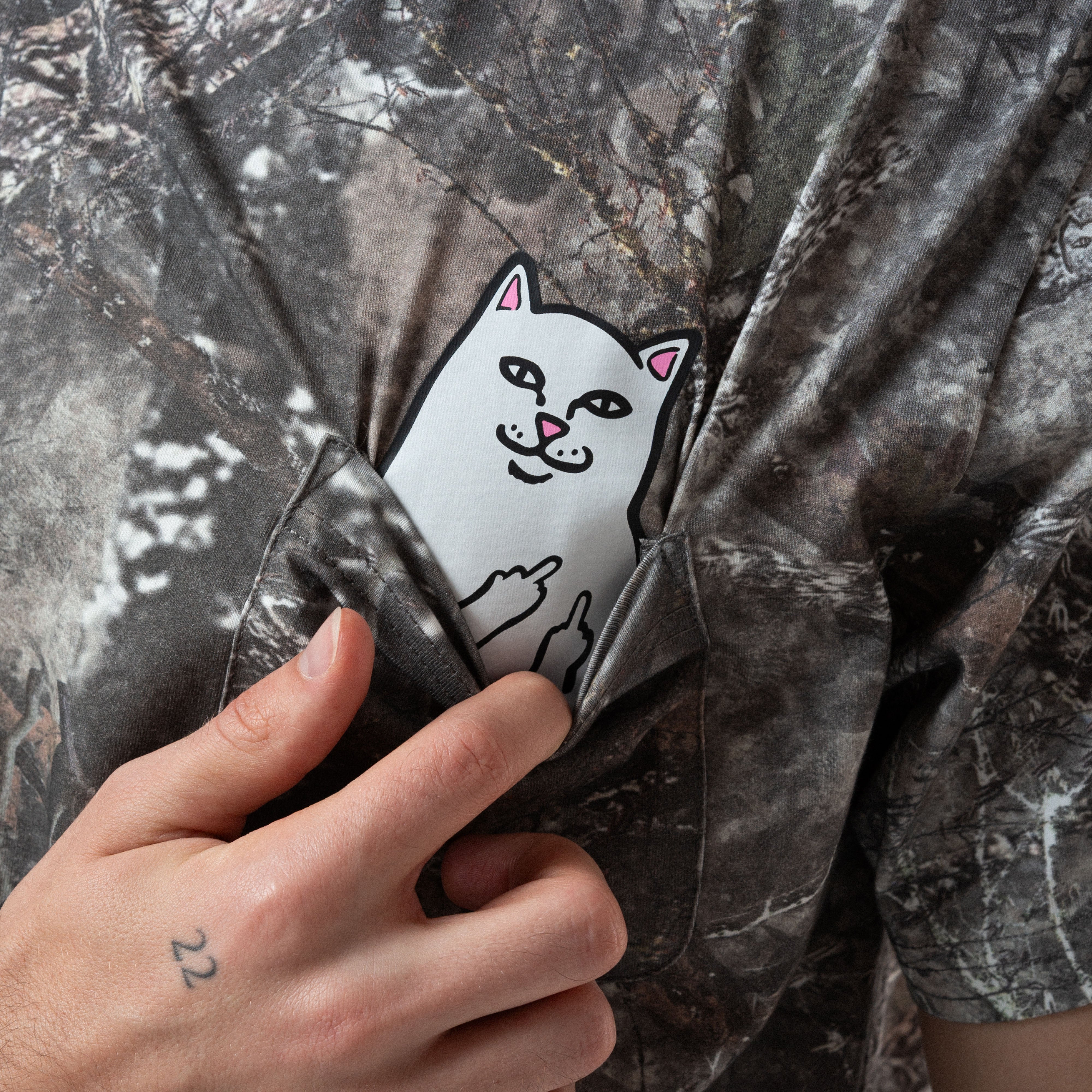RIPNDIP Lord Nermal Pocket Tee (Nerm Tree Camo)