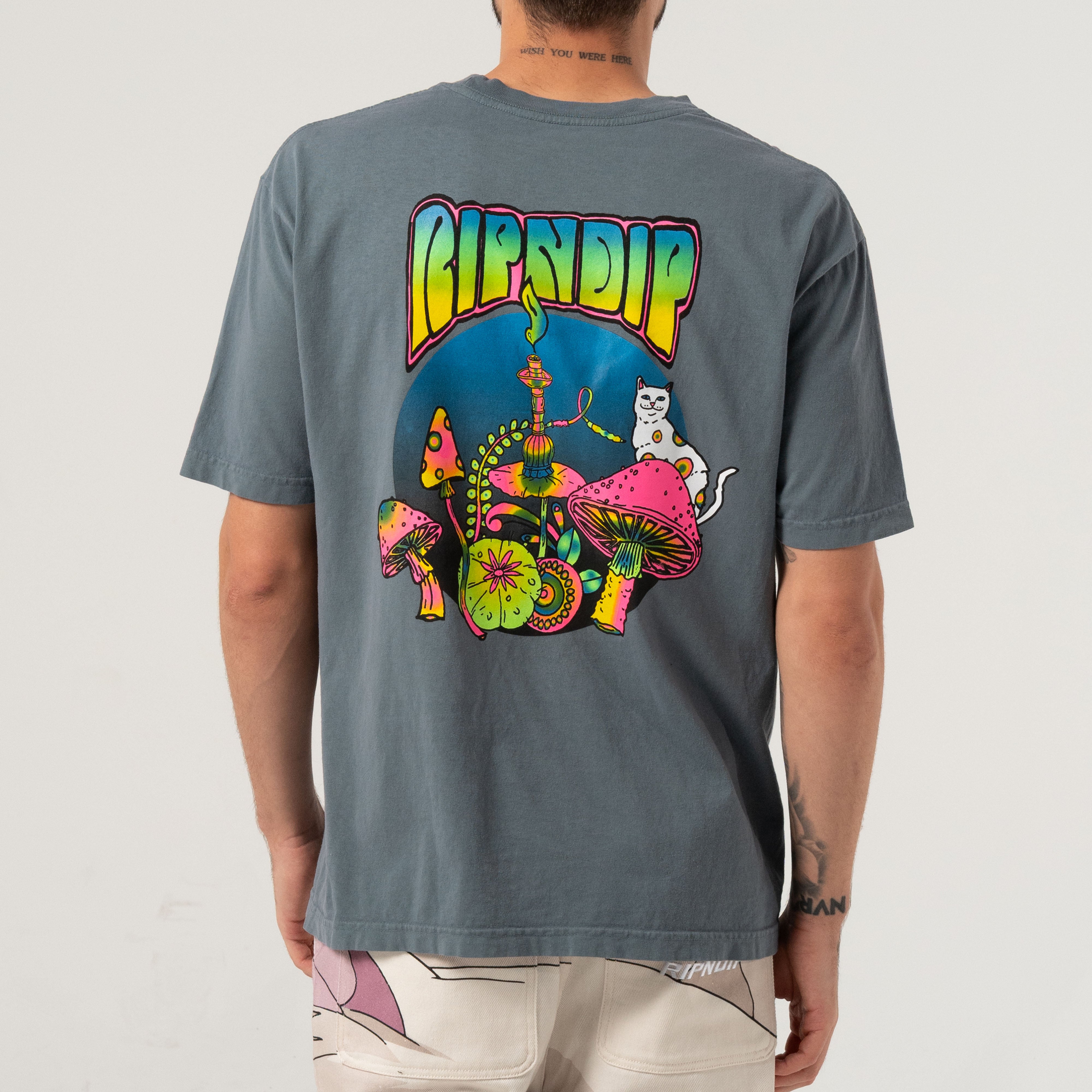 RIPNDIP Psychedelic Tee (Light Charcoal)