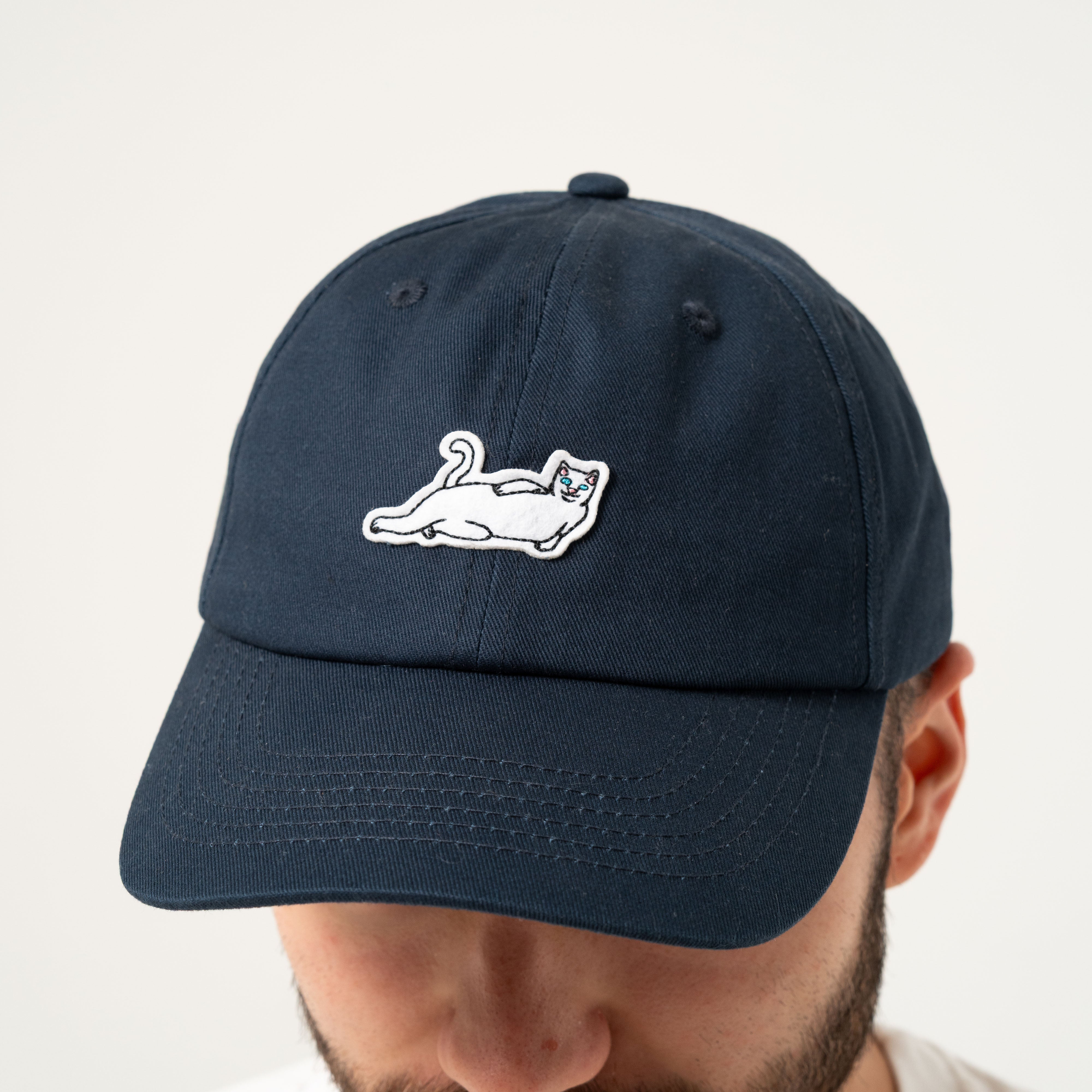 RIPNDIP Catstanza Dad Hat (Navy)