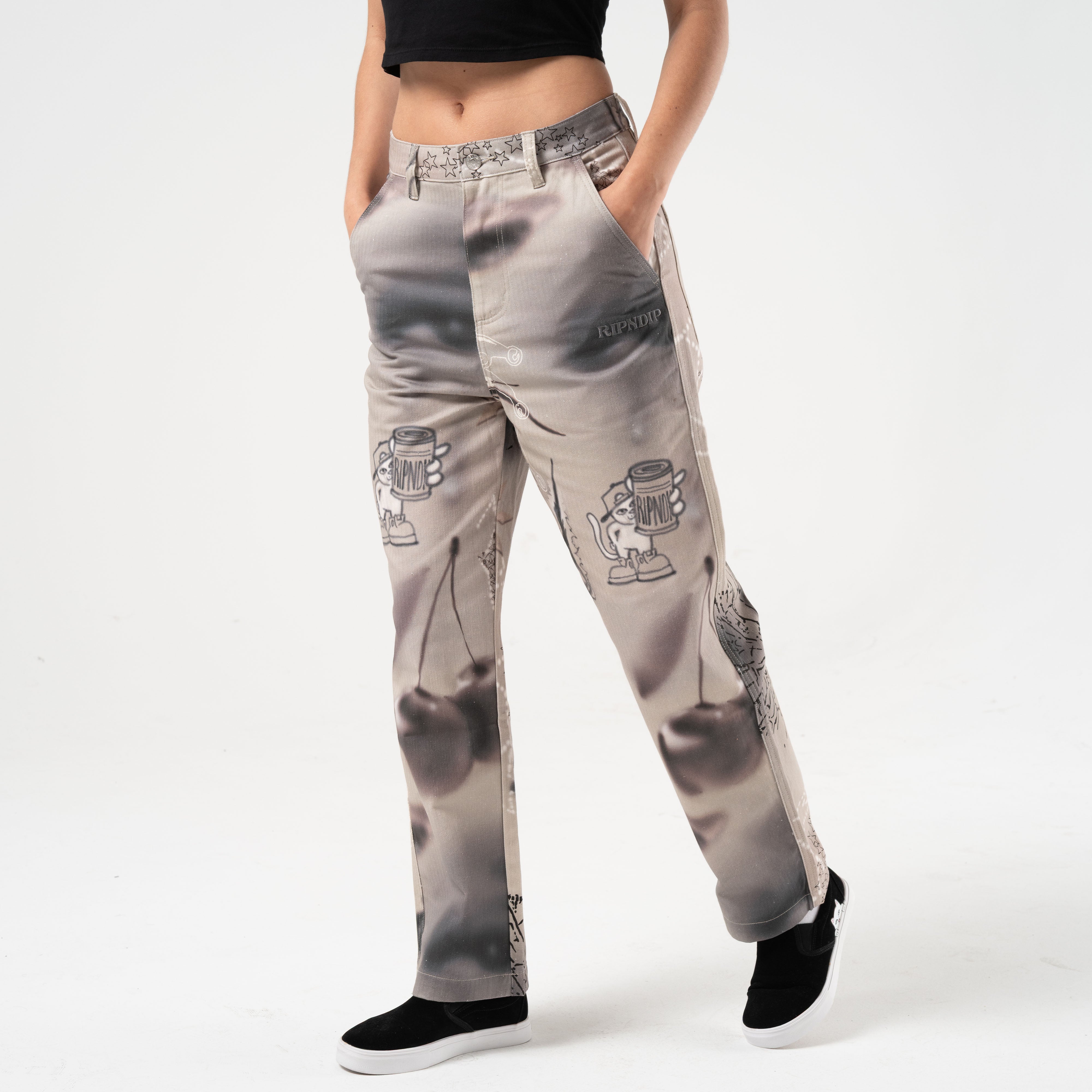 RIPNDIP Stargazing Carpenter Straight Leg Pants (Multi)