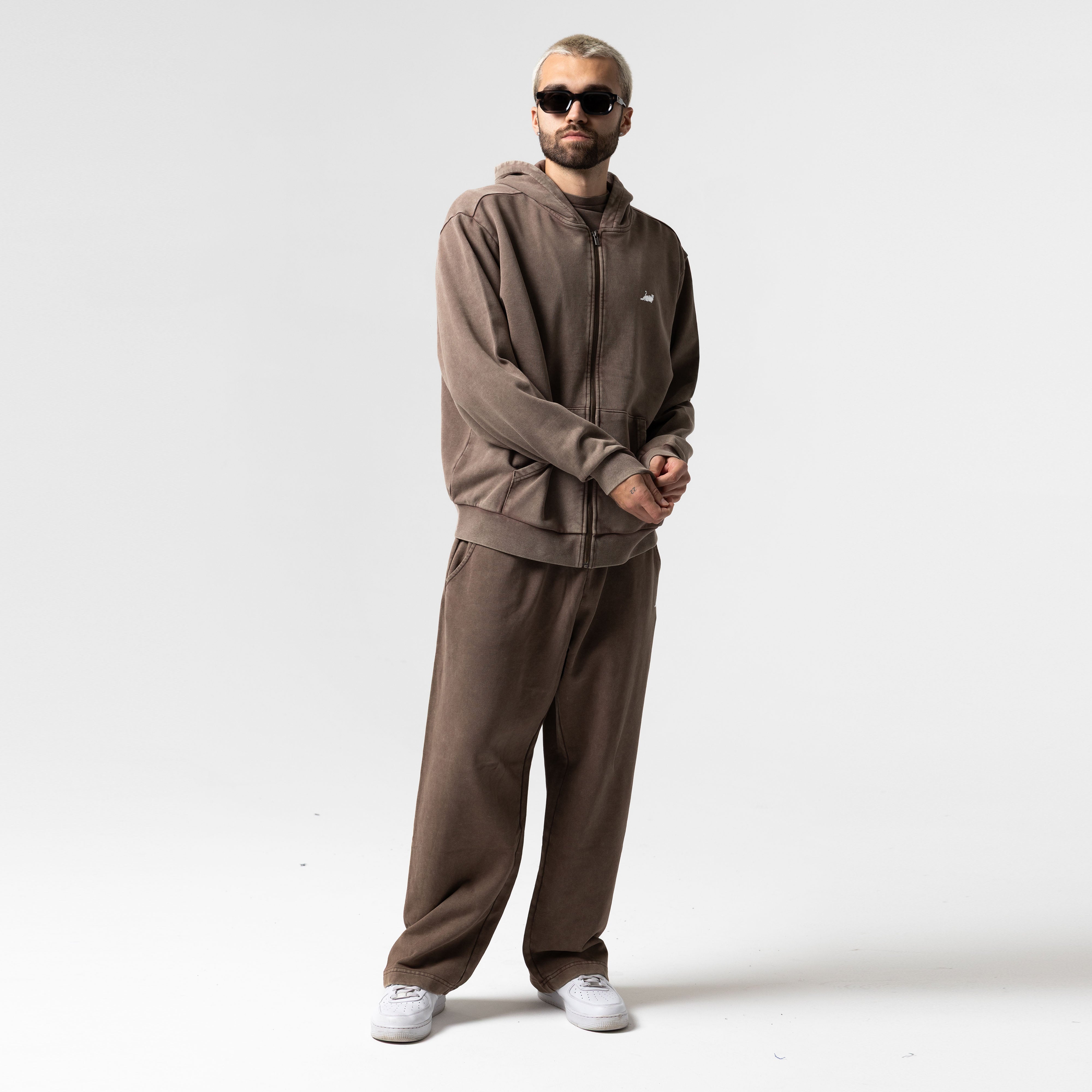 RIPNDIP Castanza Straight Leg Sweatpants (Brown Vintage Wash)