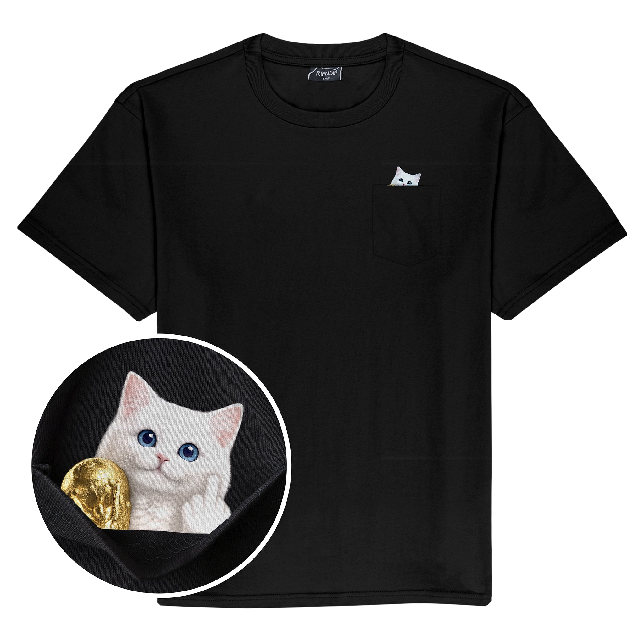 RIPNDIP RND Cup Lord Nermal Pocket Tee (Black)
