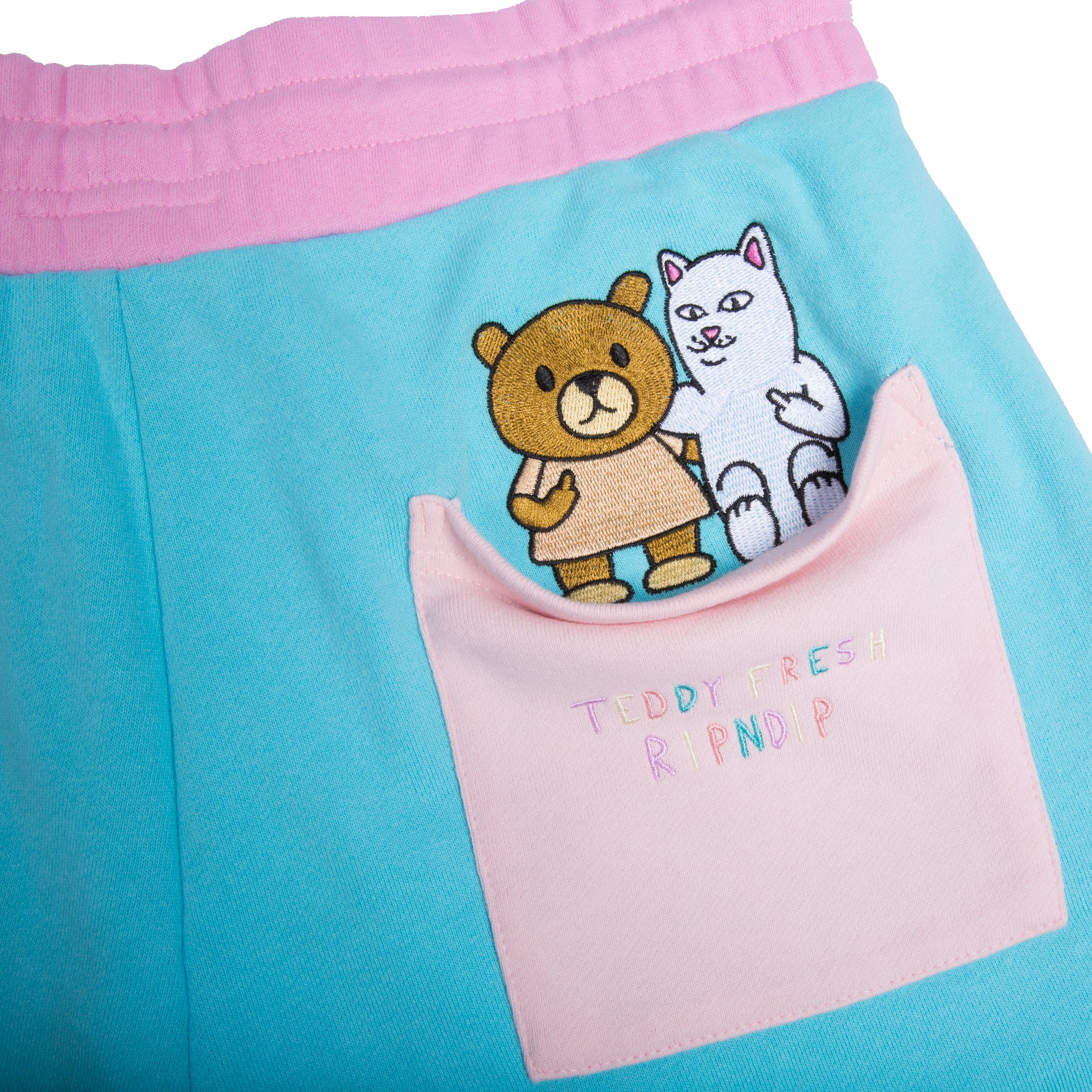 RIPNDIP Teddy Fresh BFF Sweat Shorts (Multi)