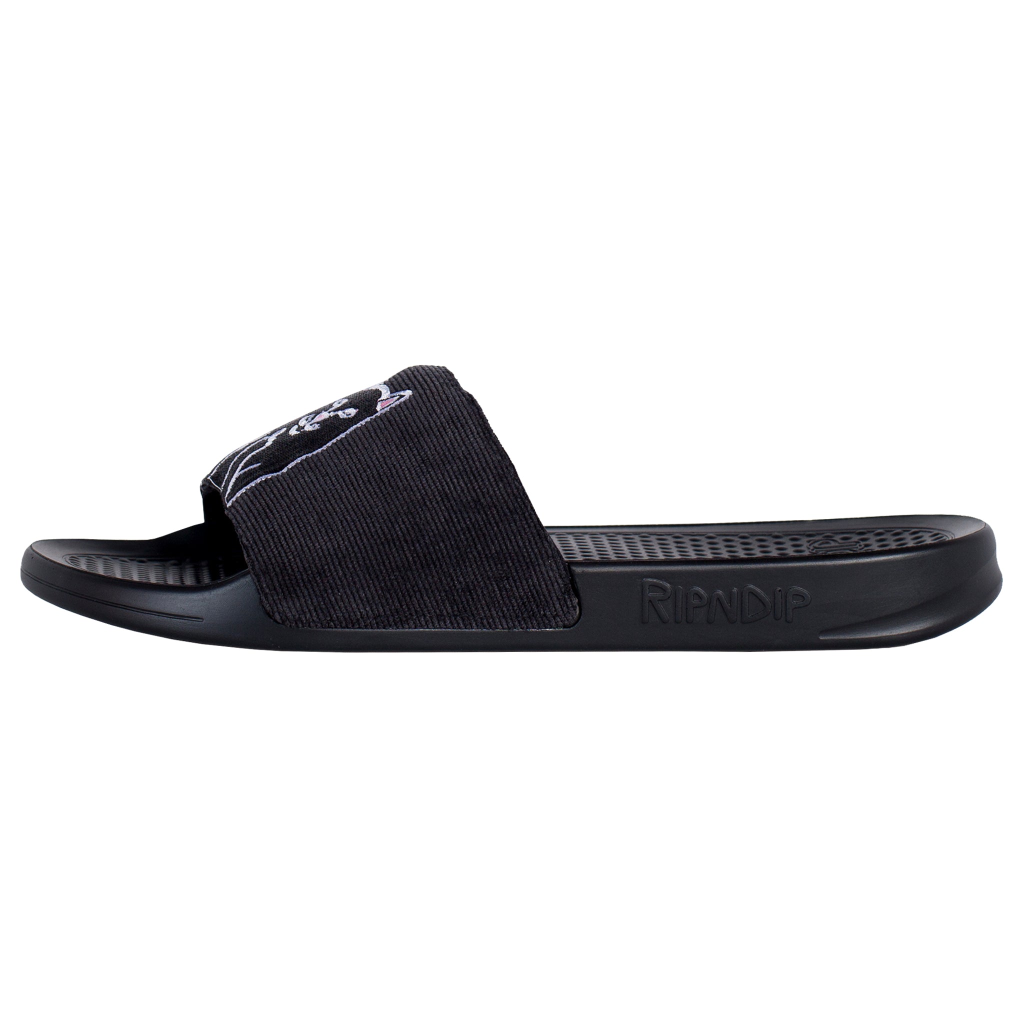 Ripndip - Lord Jermal Slides (Black Corduroy) – RIPNDIP