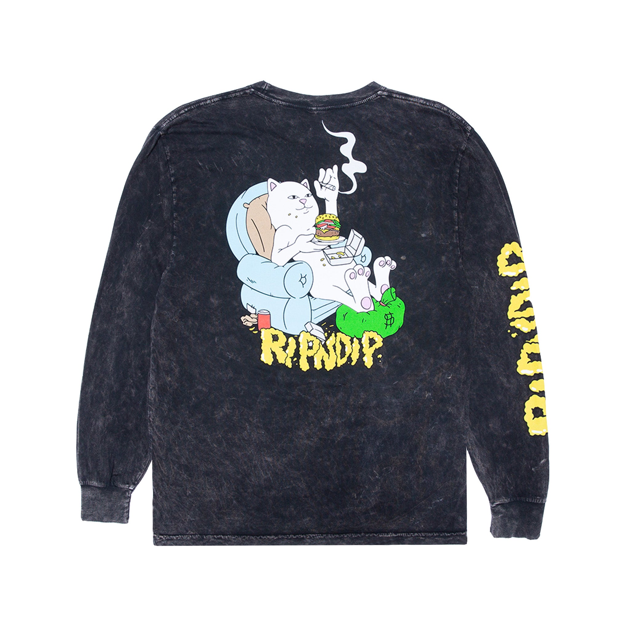 RipNDip 2 Moods Long Sleeve (Black Mineral Wash)