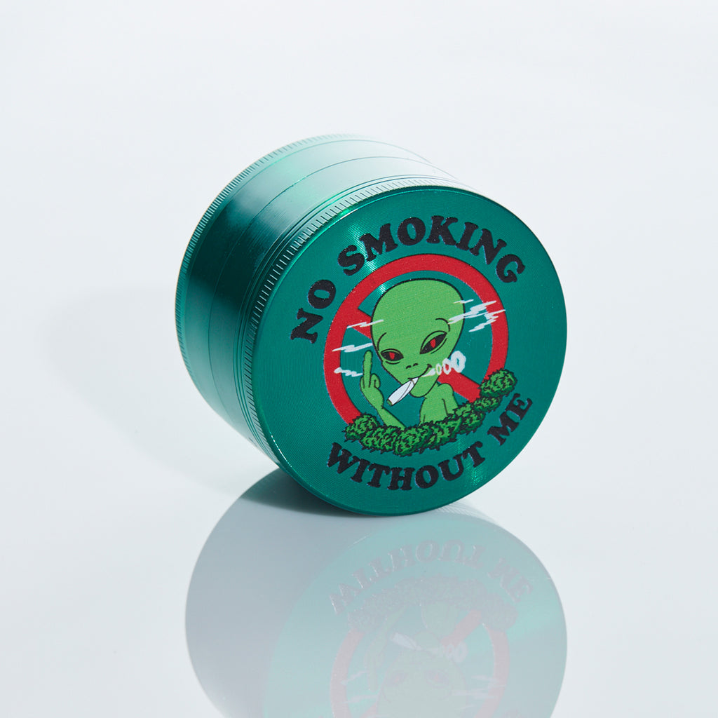We Out Here No Smoking Grinder (Green) – RIPNDIP