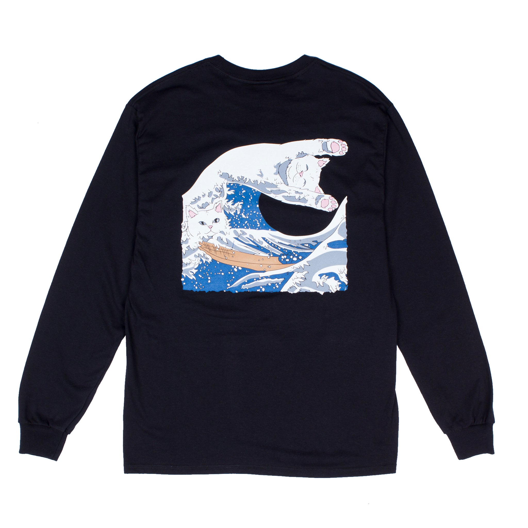 RIPNDIP The Great Wave Of Nerm Long Sleeve (Black)