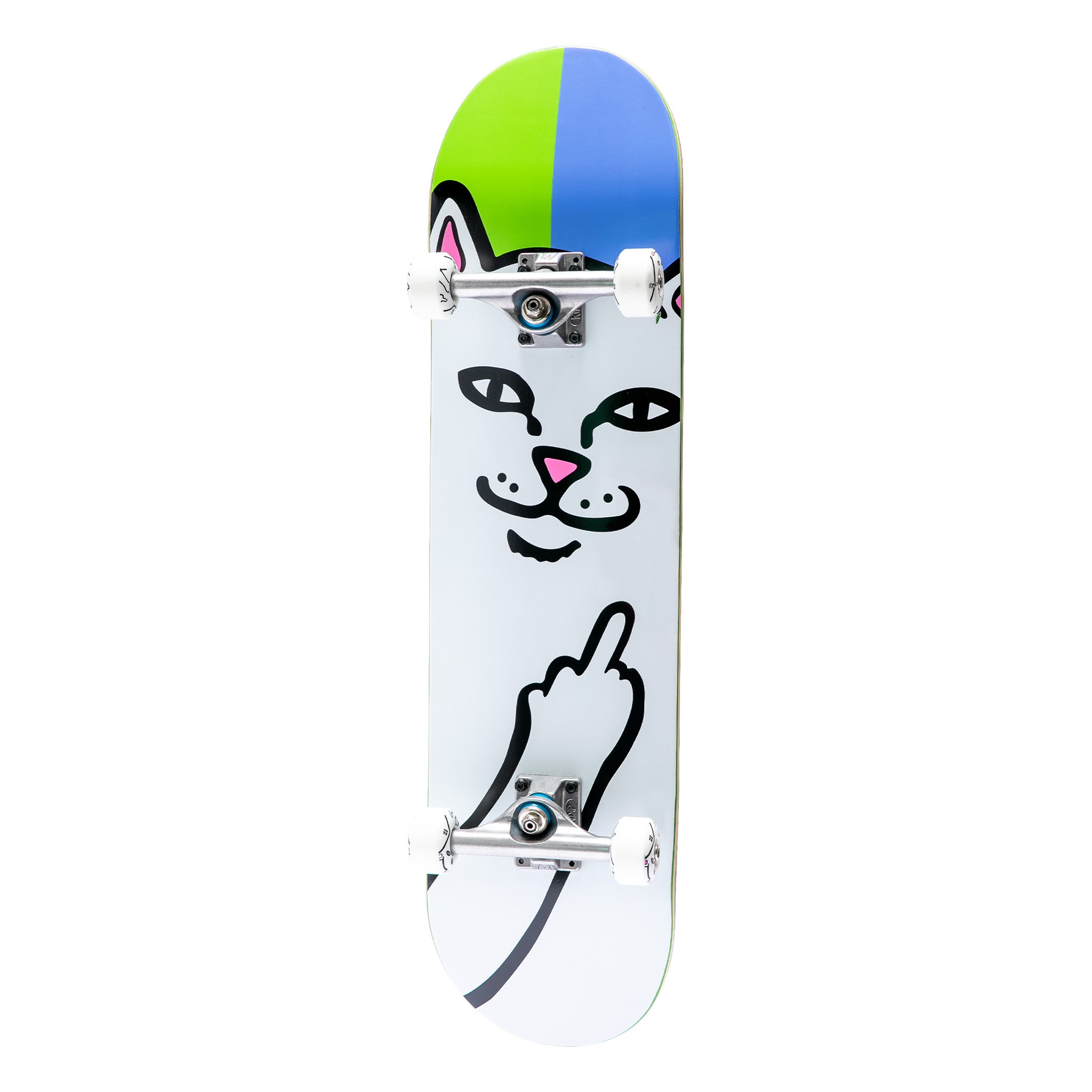 RIPNDIP Lord Nermal Complete Skateboard (Green/Blue)