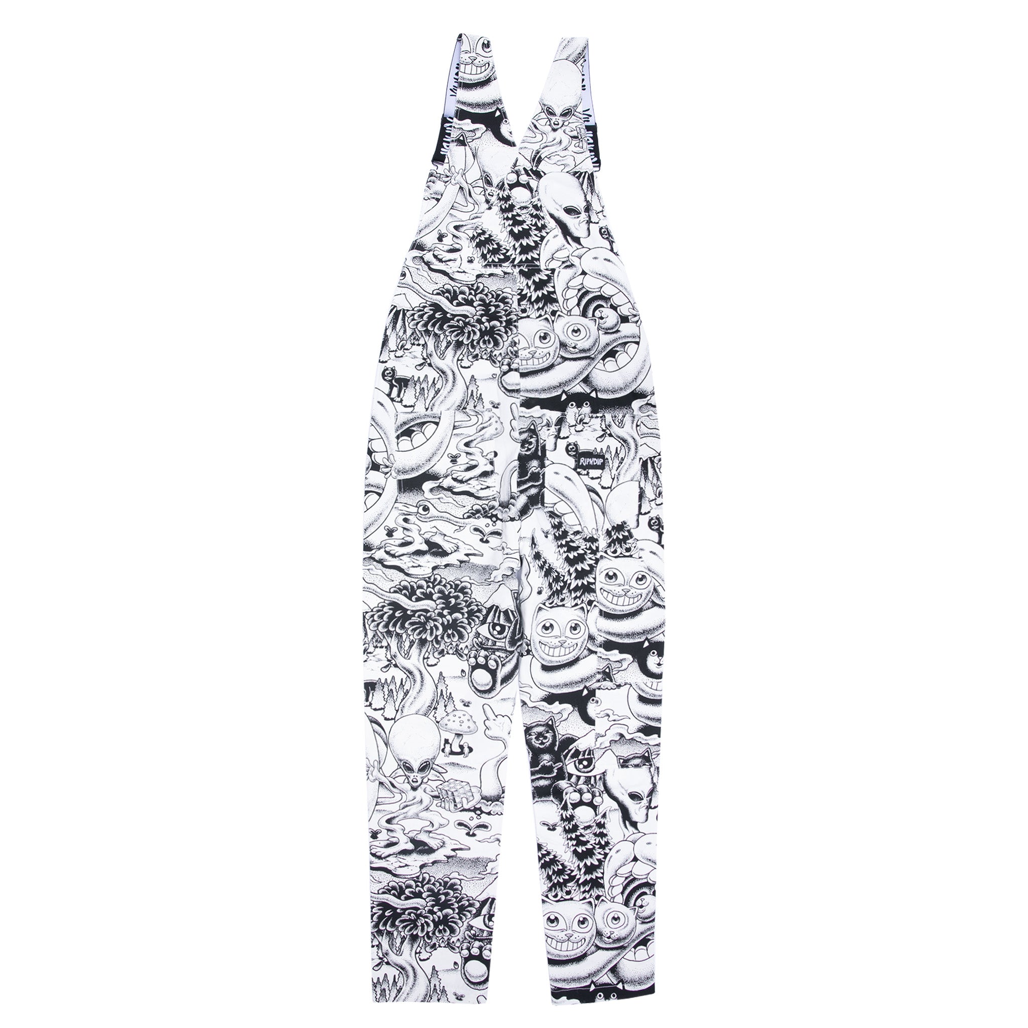 RIPNDIP Dark Twisted Fantasy Overalls (Black/White)