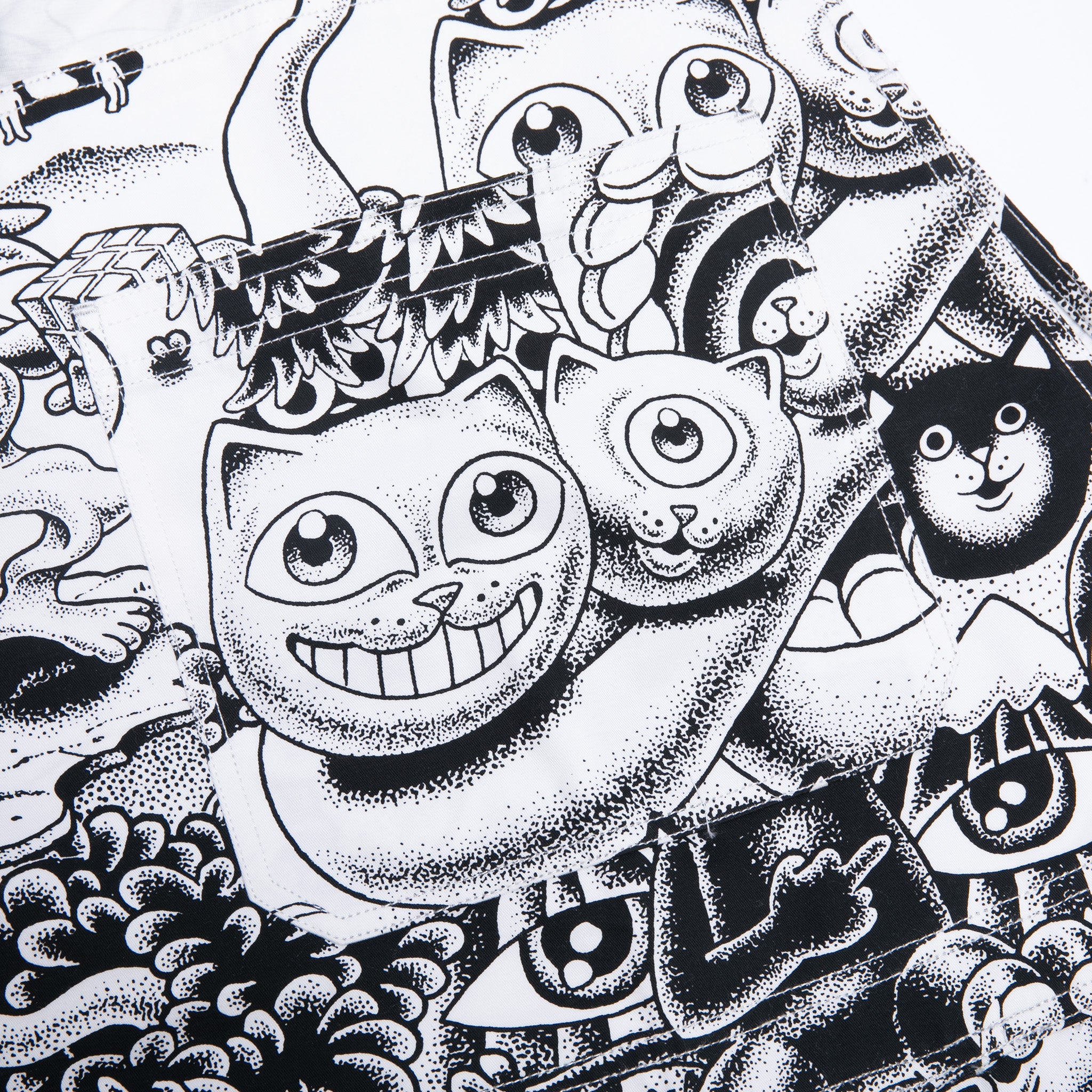 RIPNDIP Dark Twisted Fantasy Overalls (Black/White)