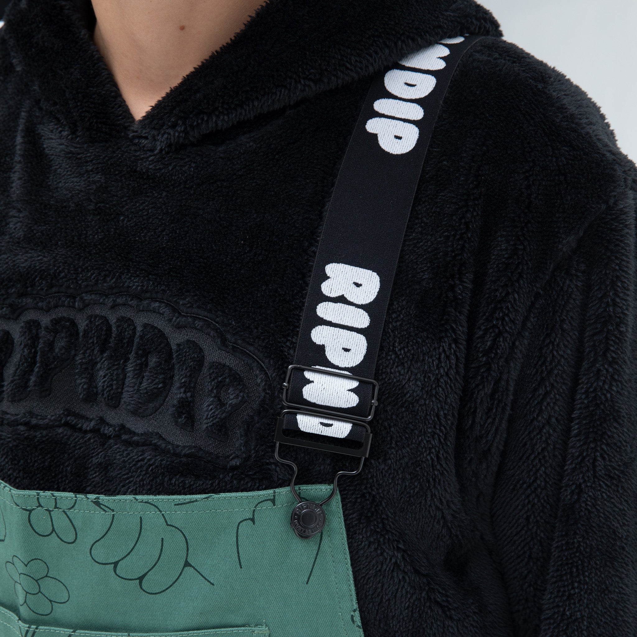 RIPNDIP Scribble Cotton Twill Overalls (Forest Green)